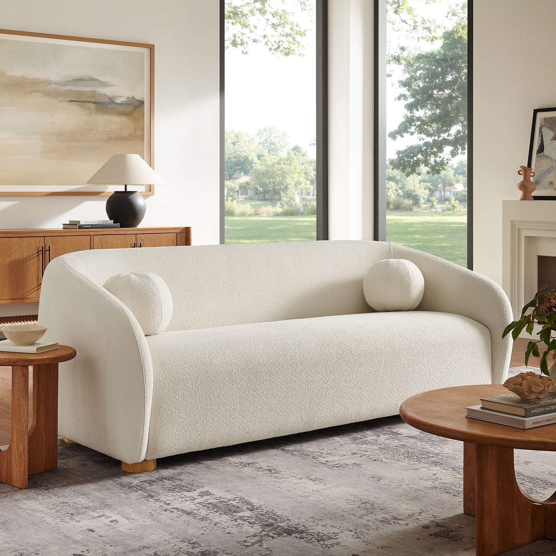 Holland 85" Chenille Fabric Sofa by Modway