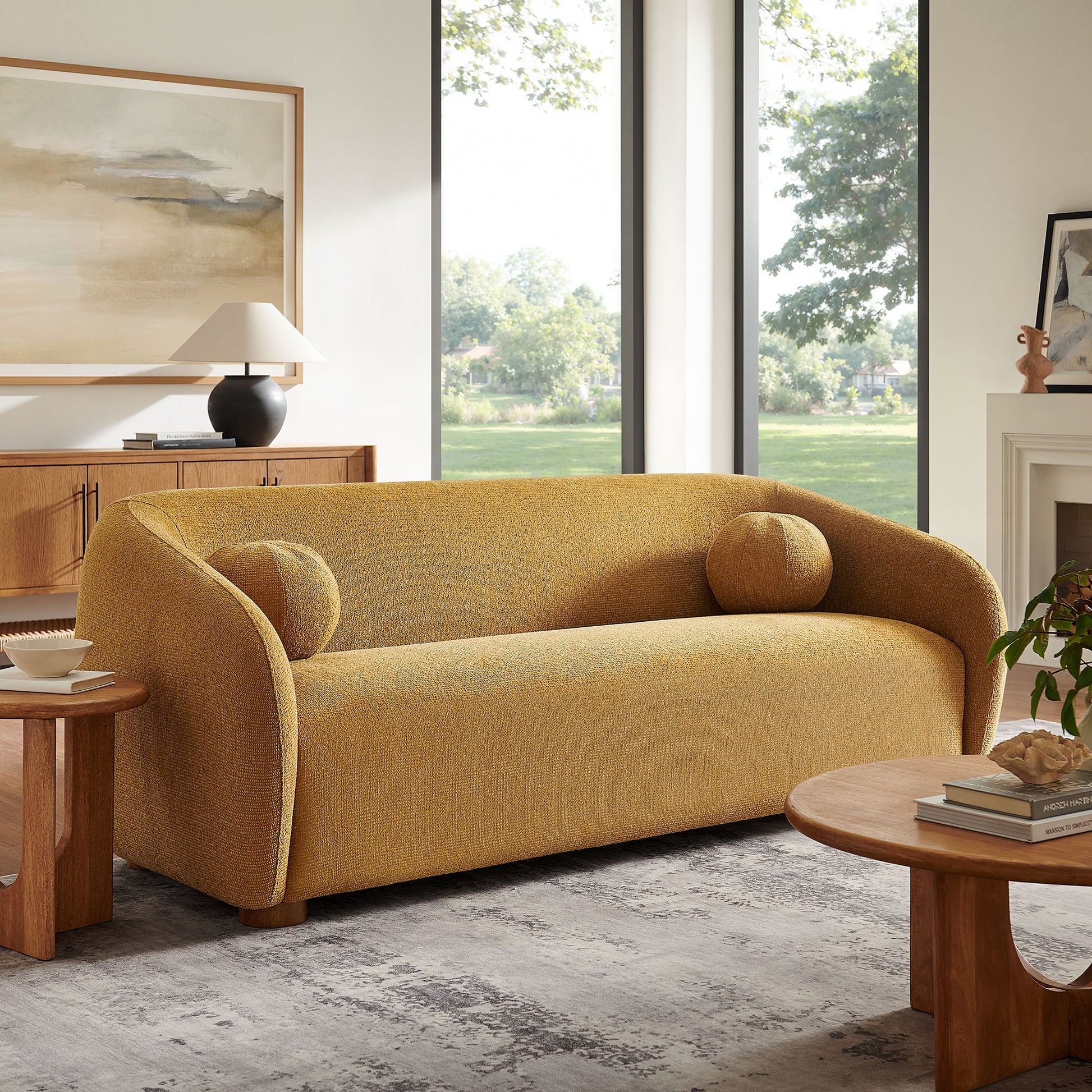 Holland 85" Chenille Fabric Sofa by Modway