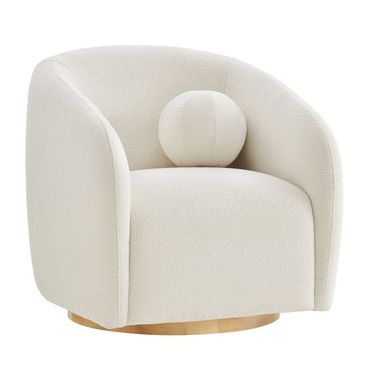 Holland Swivel Chenille Fabric Armchair by Modway