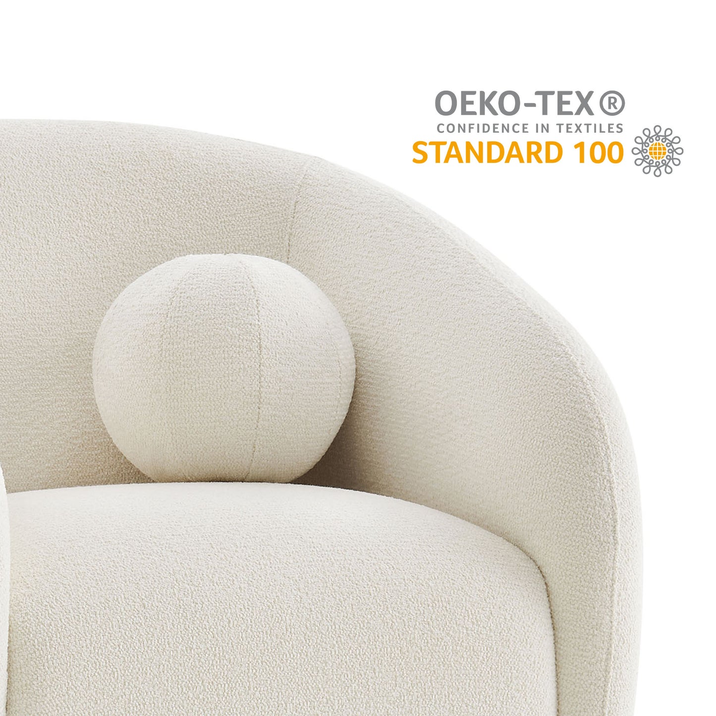 Holland Swivel Chenille Fabric Armchair by Modway