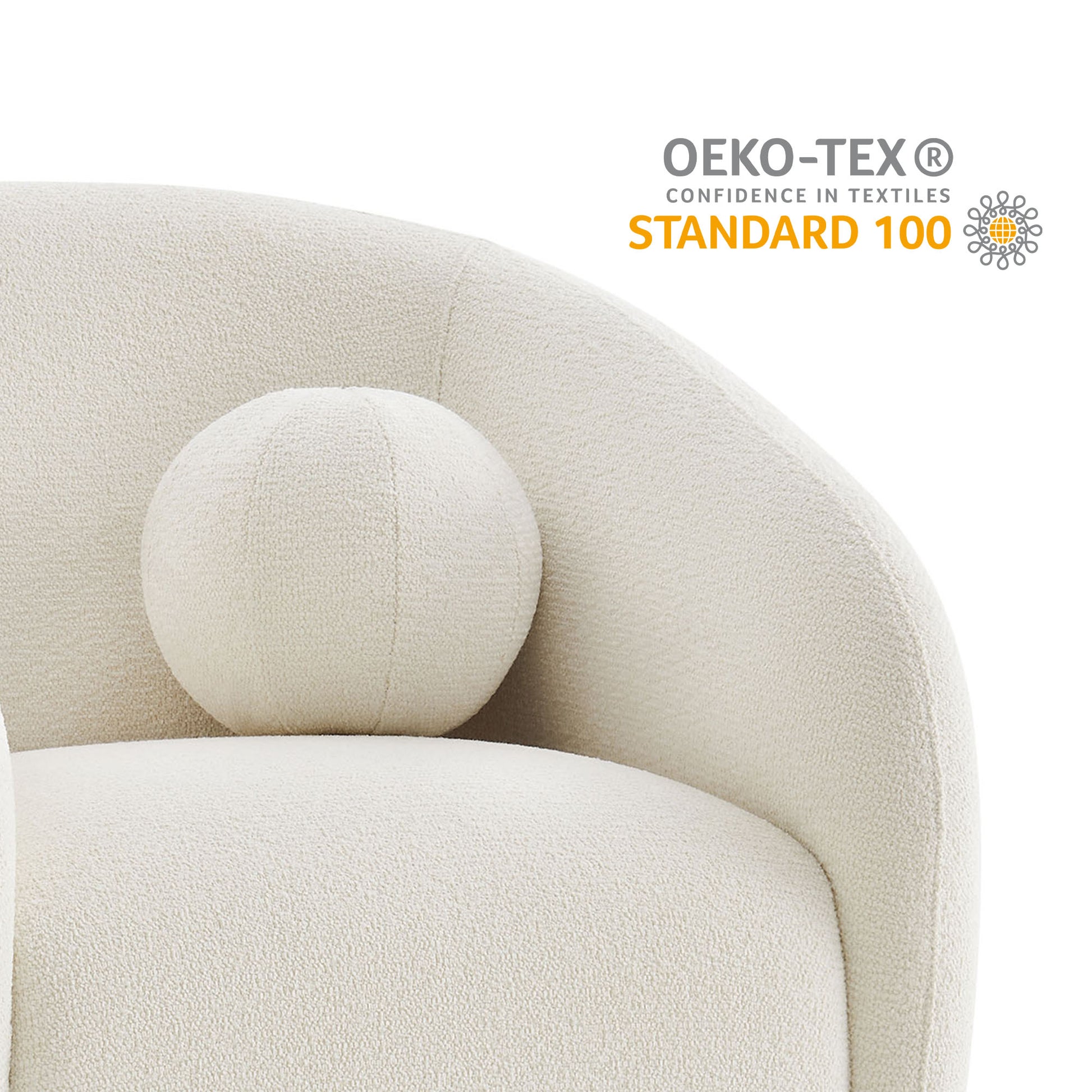 Holland Swivel Chenille Fabric Armchair by Modway