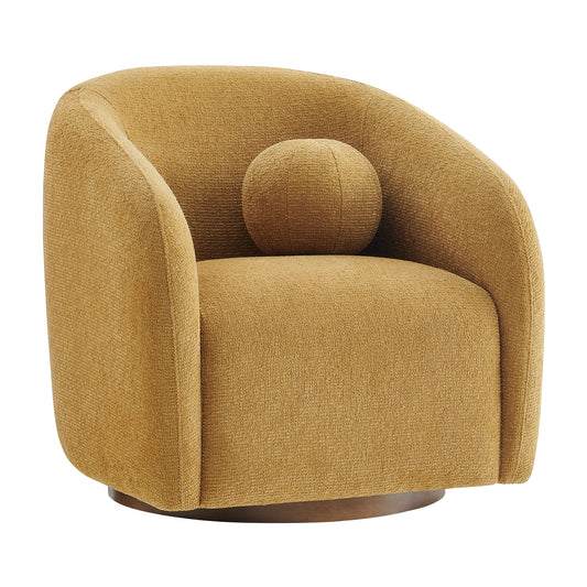Holland Swivel Chenille Fabric Armchair by Modway