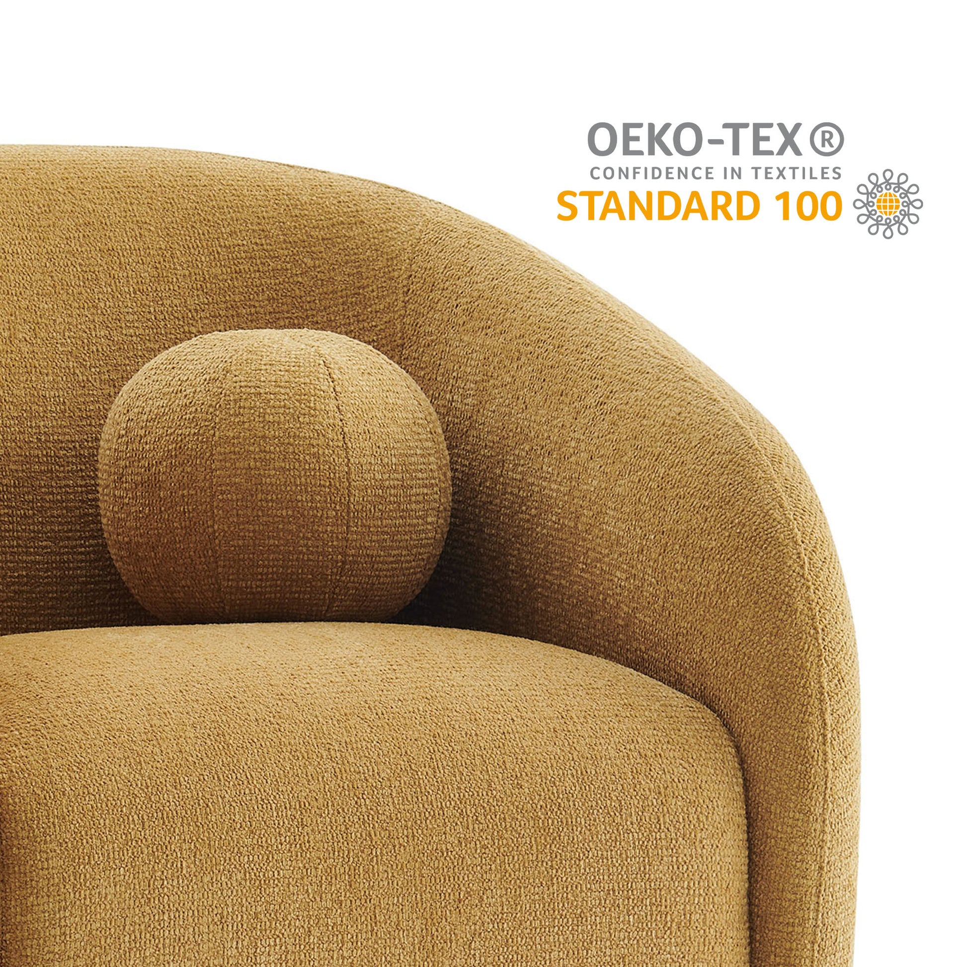 Holland Swivel Chenille Fabric Armchair by Modway