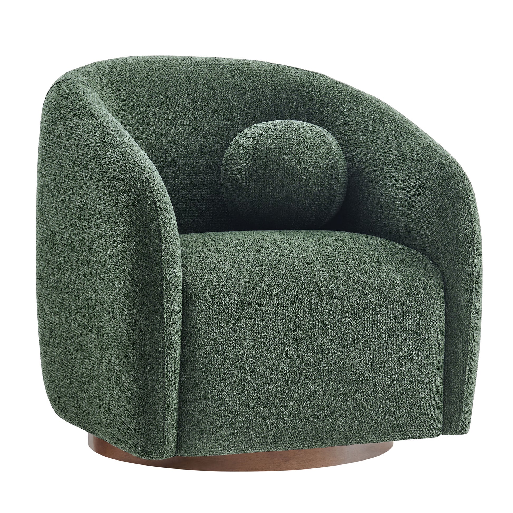 Holland Swivel Chenille Fabric Armchair by Modway