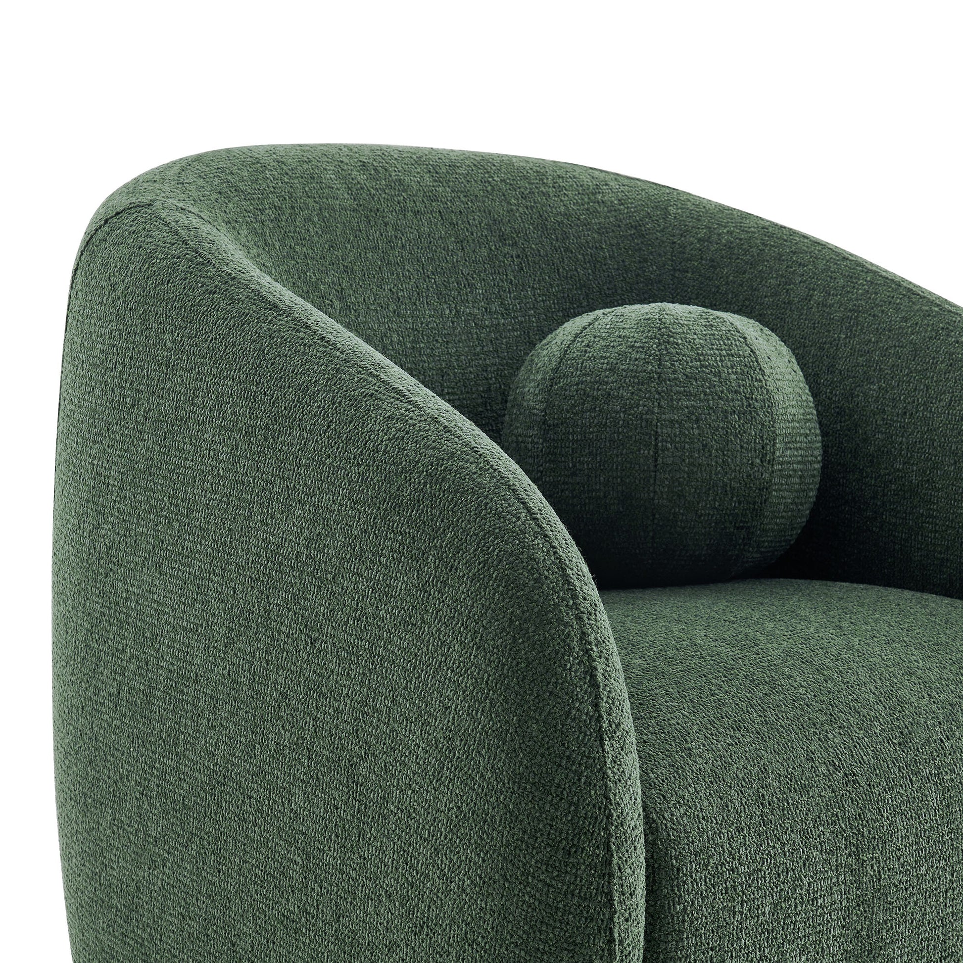 Holland Swivel Chenille Fabric Armchair by Modway