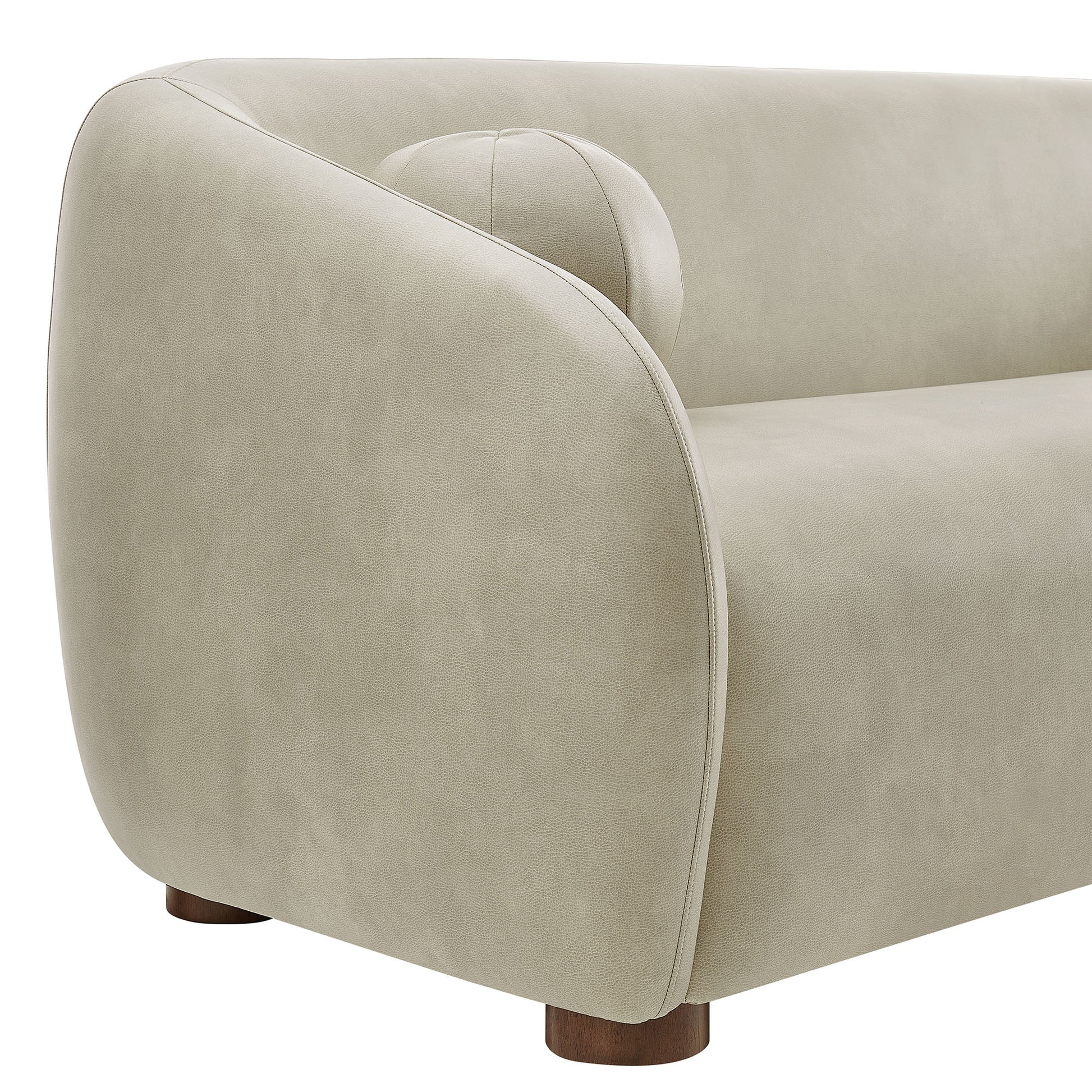 Holland 85" Vegan Leather Sofa by Modway