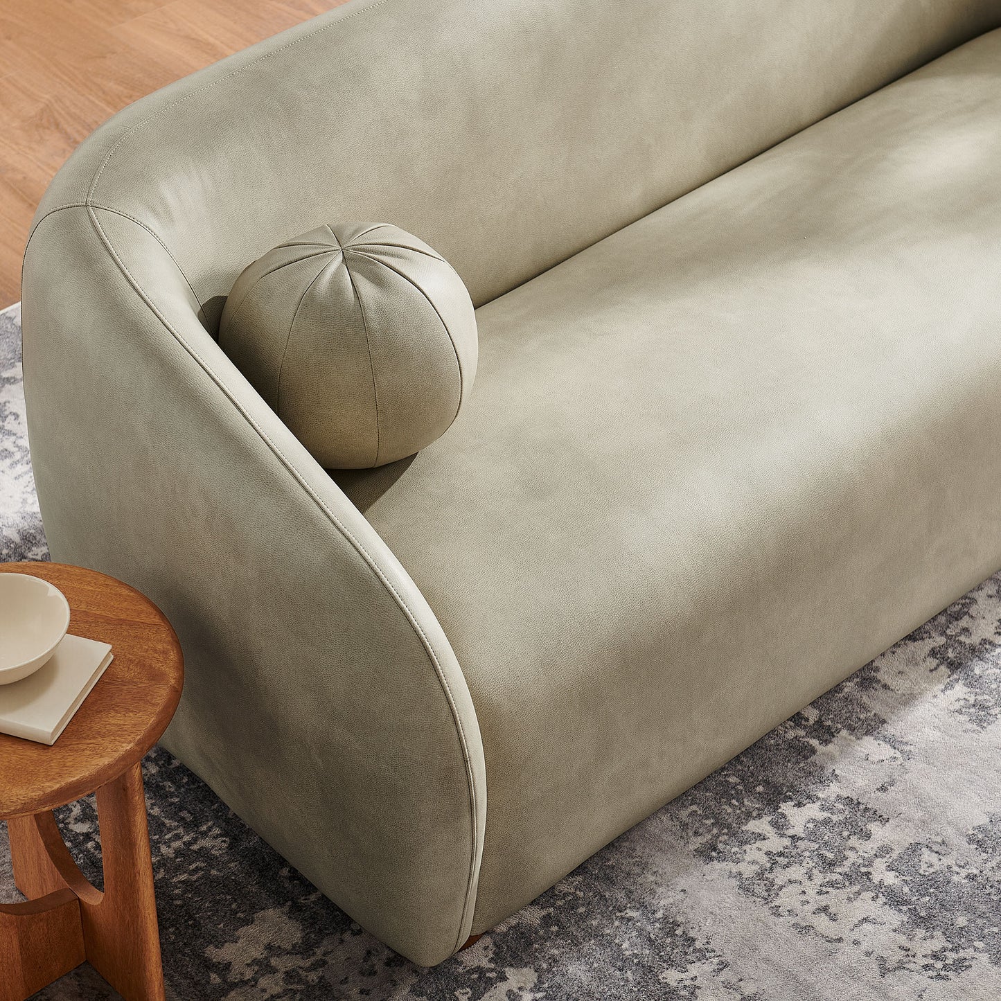 Holland 85" Vegan Leather Sofa by Modway
