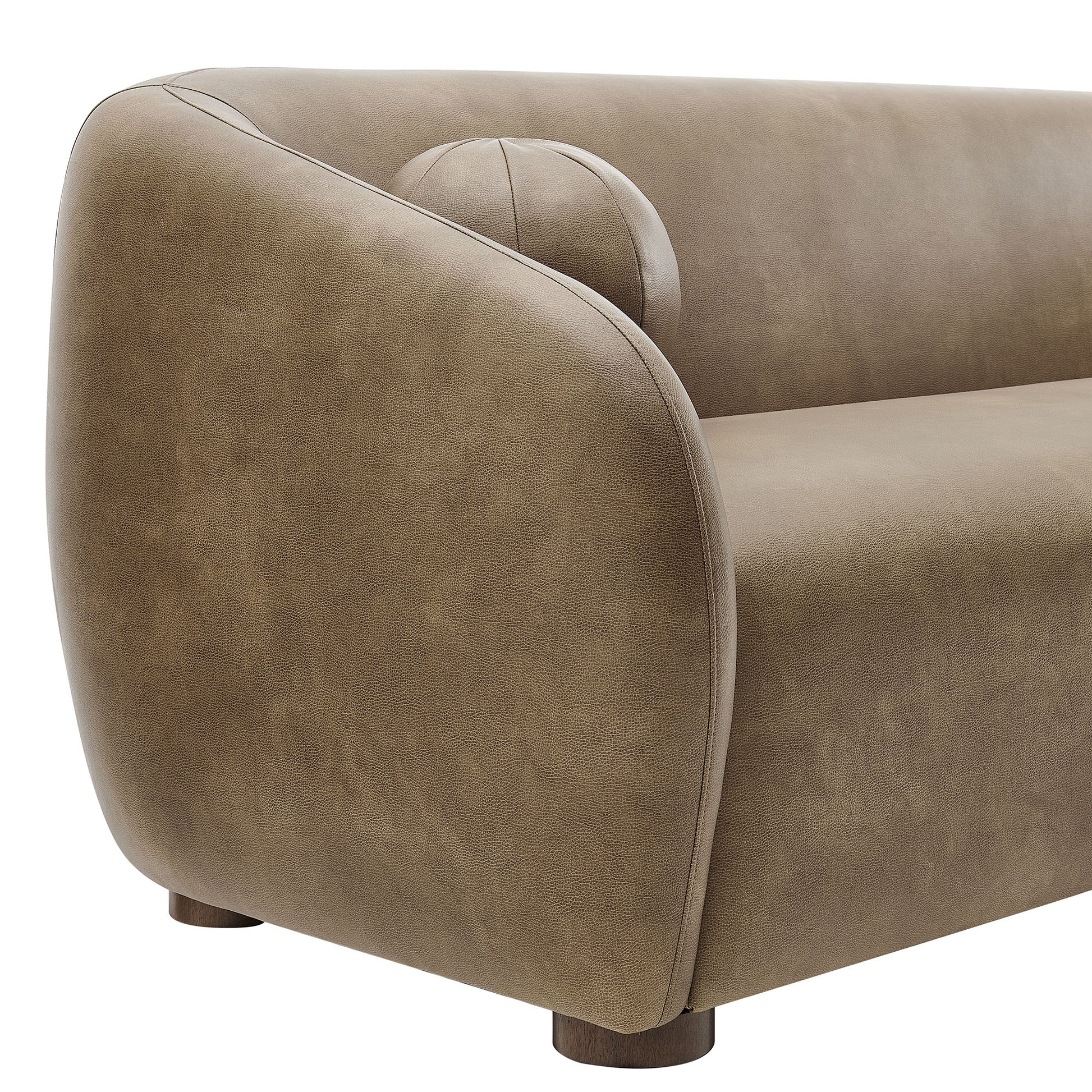Holland 85" Vegan Leather Sofa by Modway