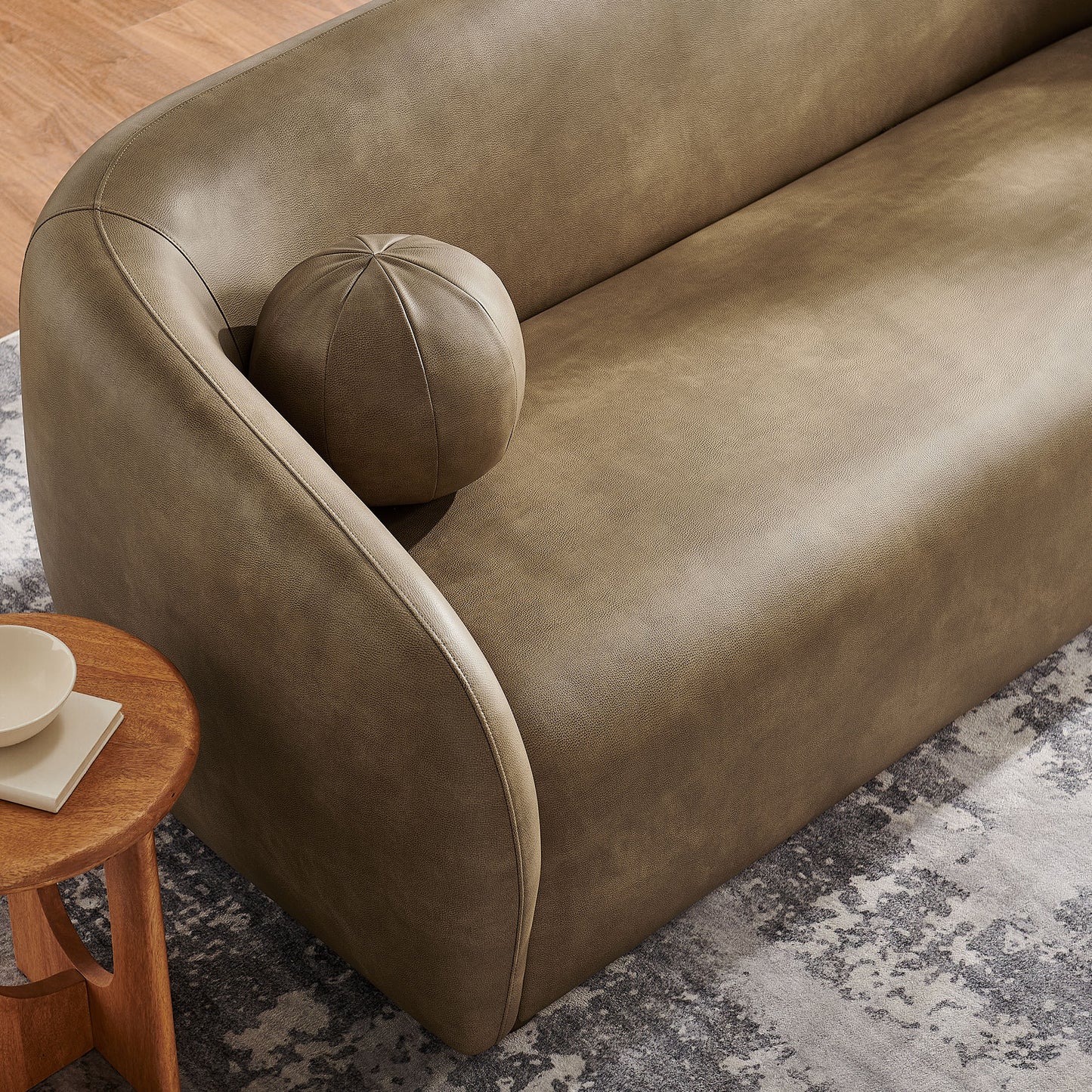 Holland 85" Vegan Leather Sofa by Modway