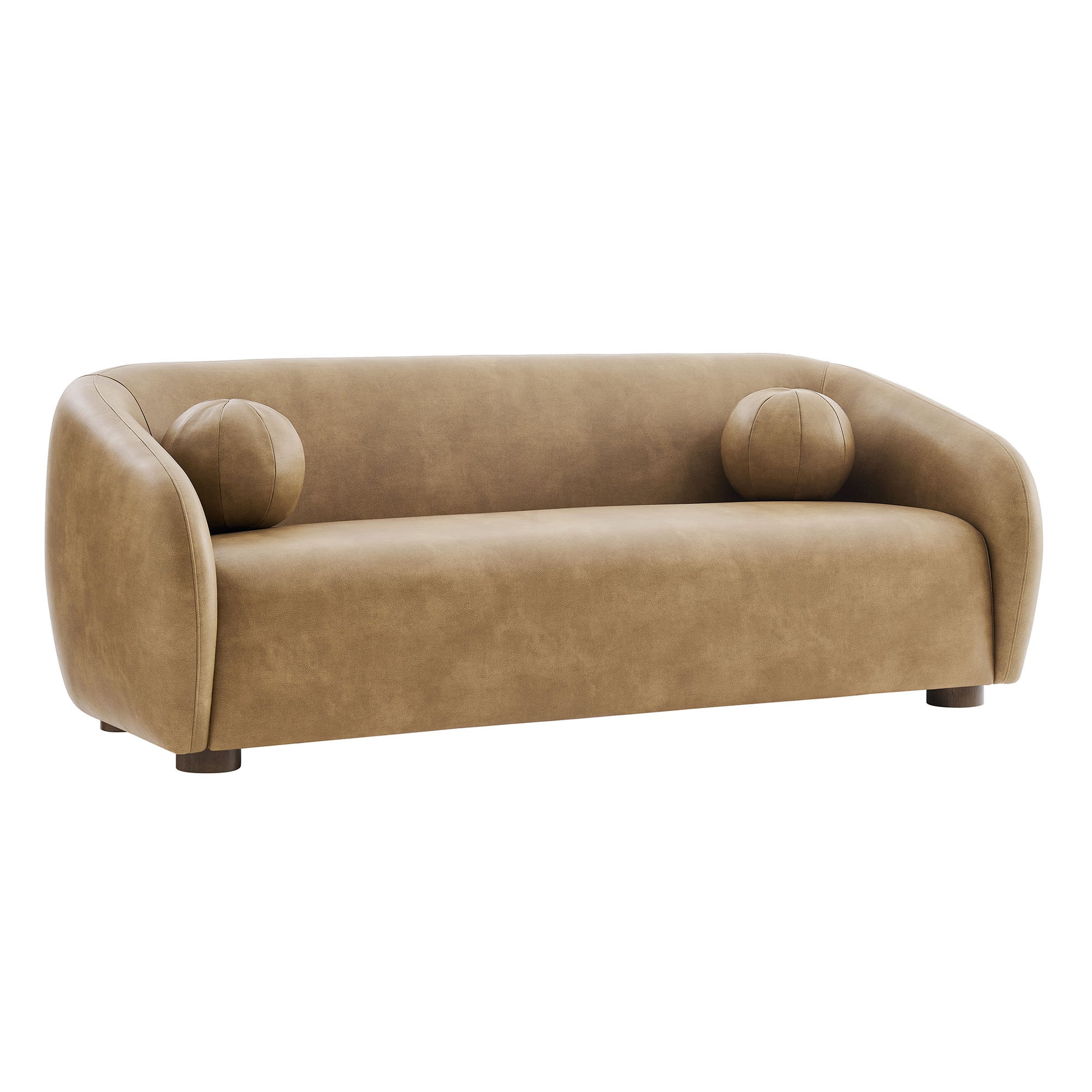 Holland 85" Vegan Leather Sofa by Modway