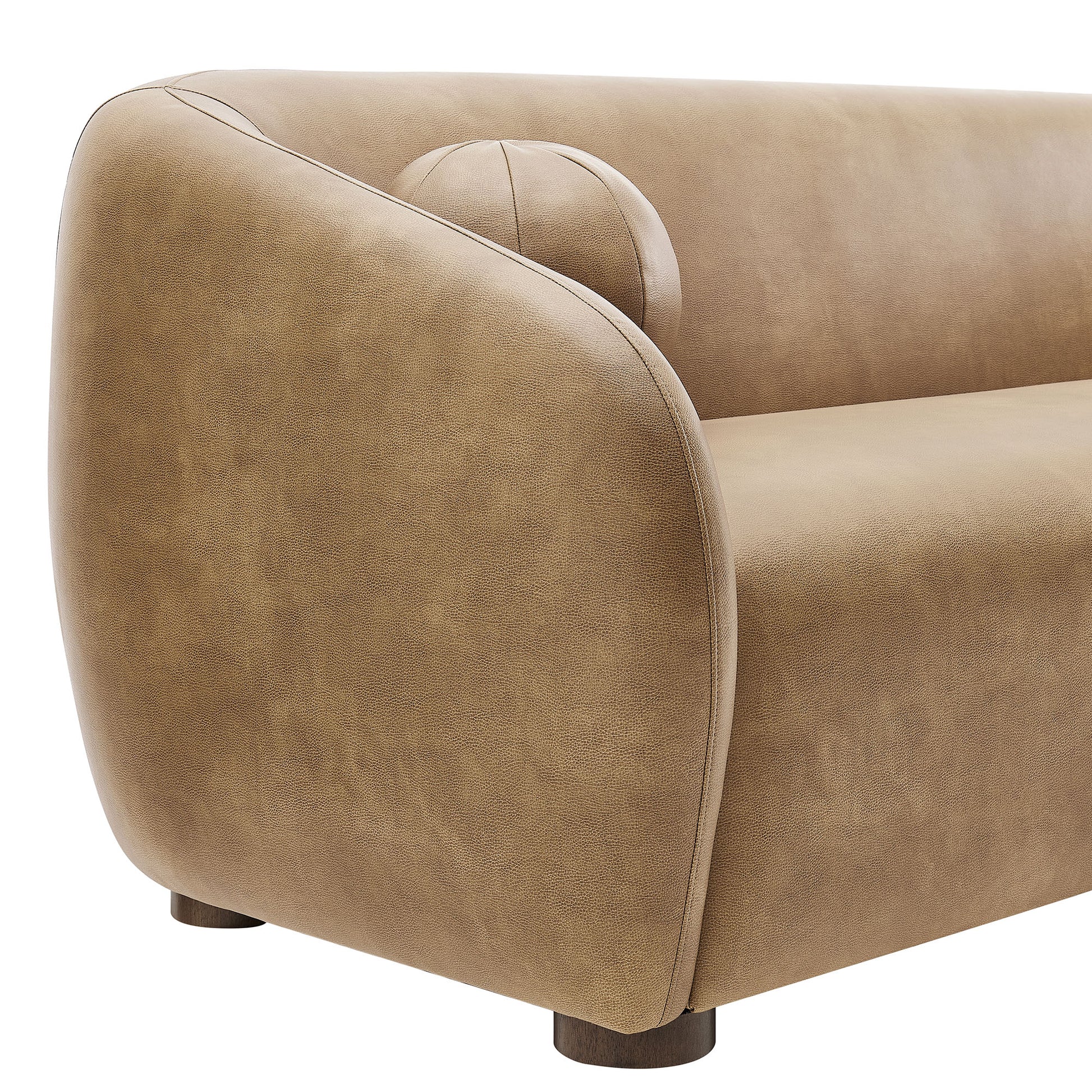 Holland 85" Vegan Leather Sofa by Modway