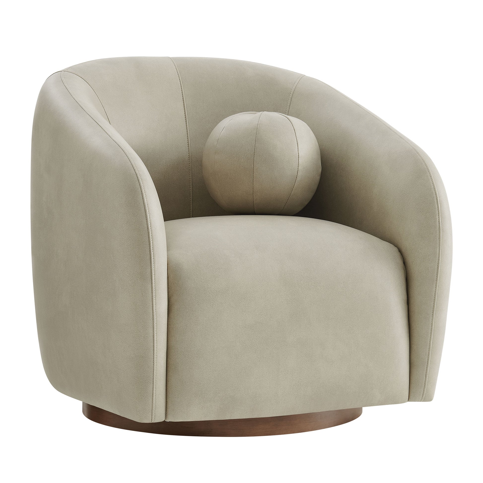 Holland Swivel Vegan Leather Armchair by Modway