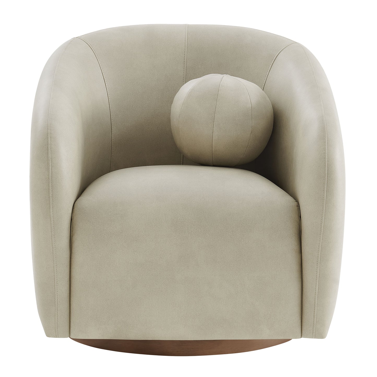 Holland Swivel Vegan Leather Armchair by Modway