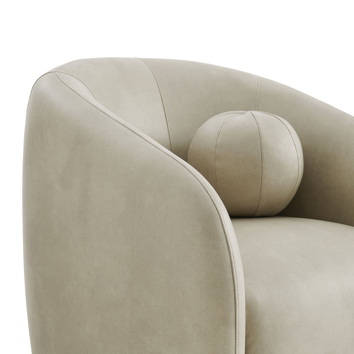 Holland Swivel Vegan Leather Armchair by Modway
