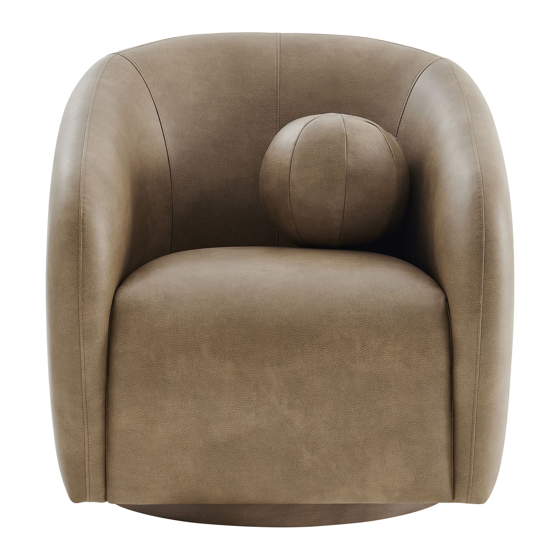 Holland Swivel Vegan Leather Armchair by Modway