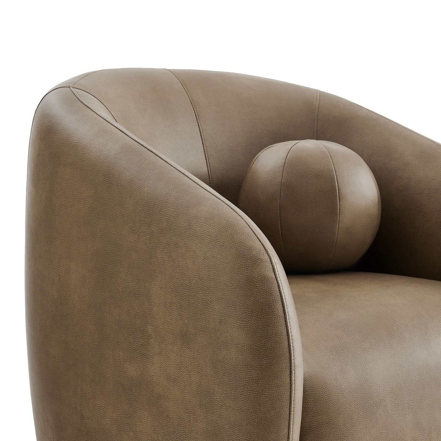 Holland Swivel Vegan Leather Armchair by Modway