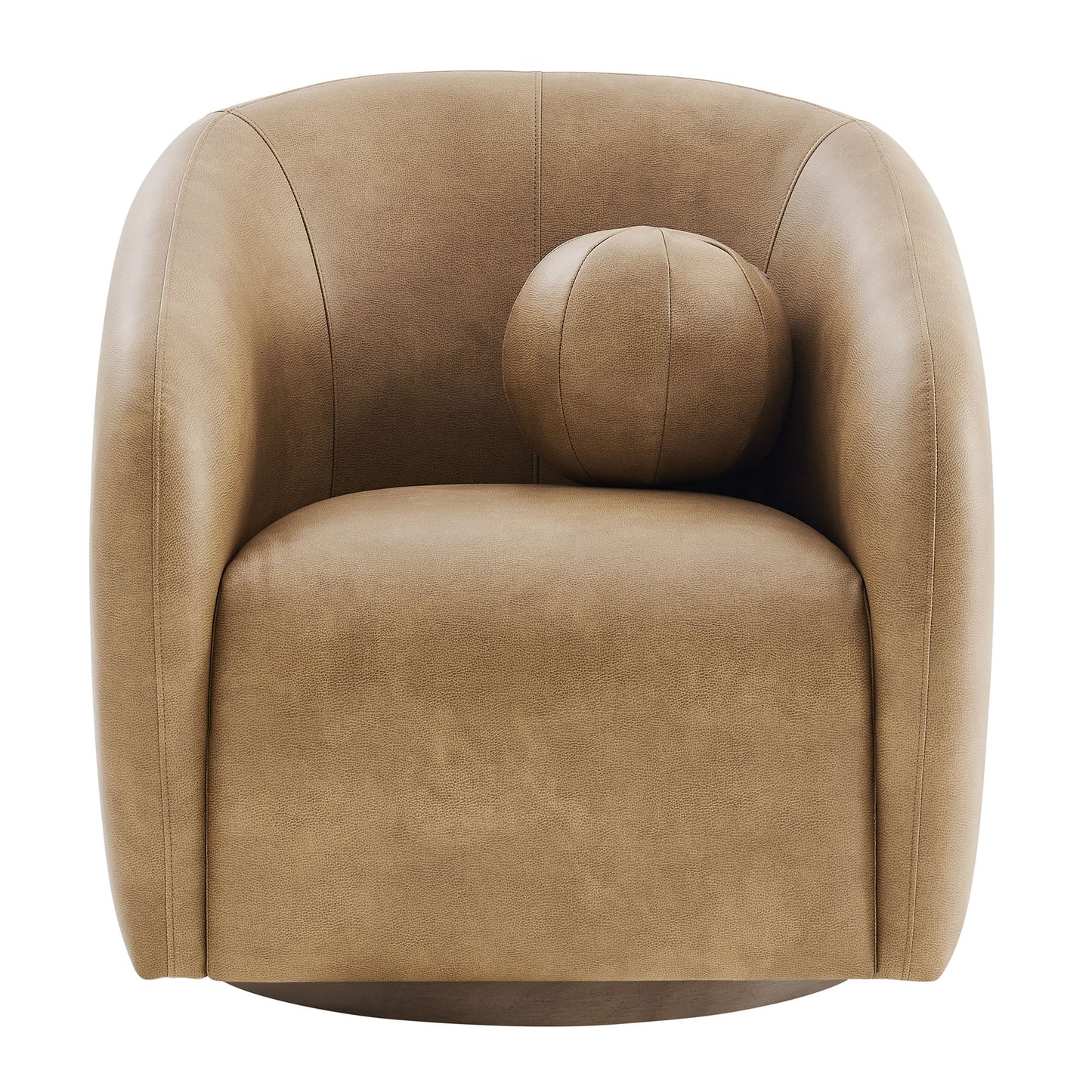 Holland Swivel Vegan Leather Armchair by Modway