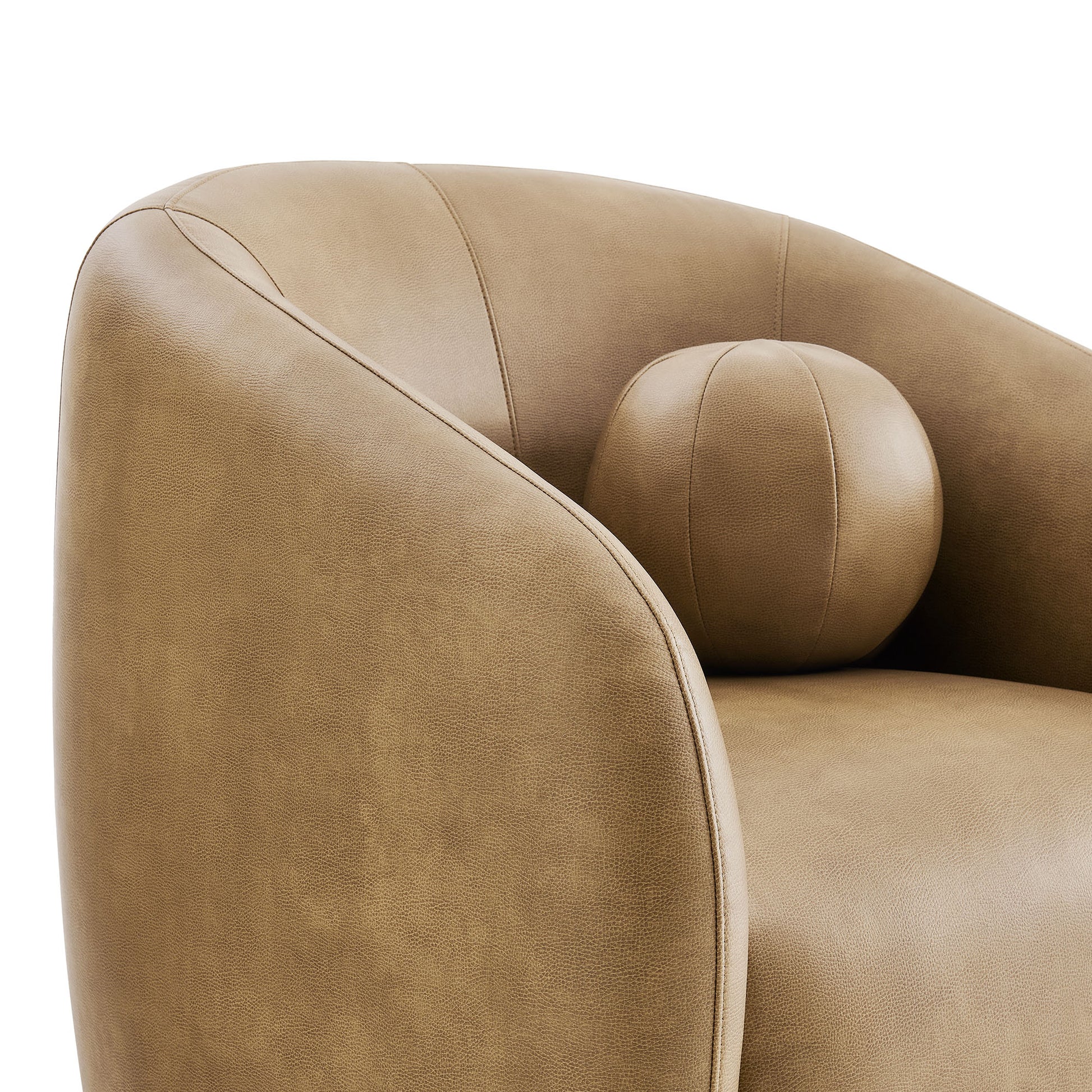 Holland Swivel Vegan Leather Armchair by Modway