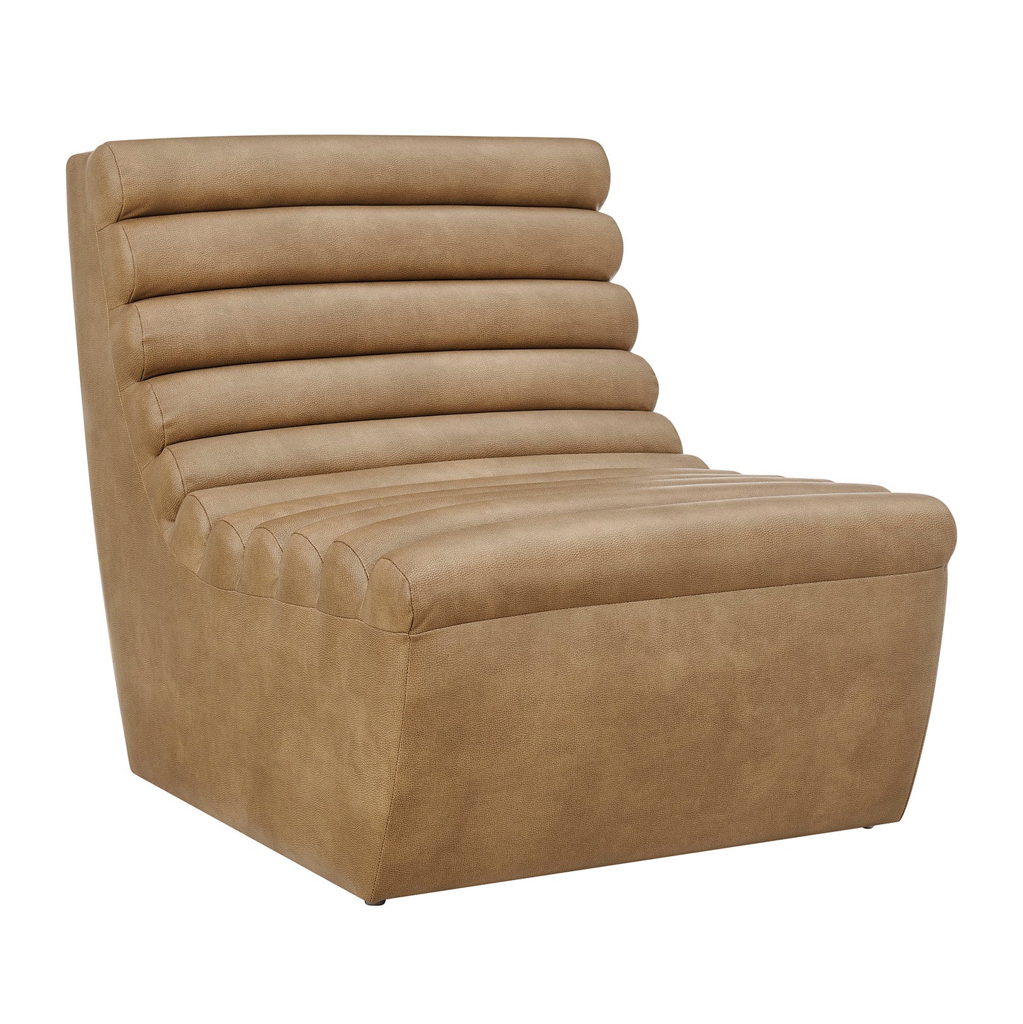 Corbin Vegan Leather Armless Accent Chair by Modway