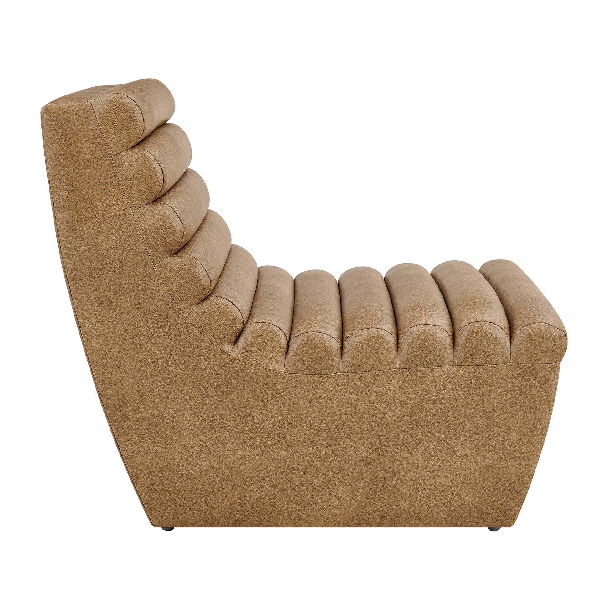 Corbin Vegan Leather Armless Accent Chair by Modway