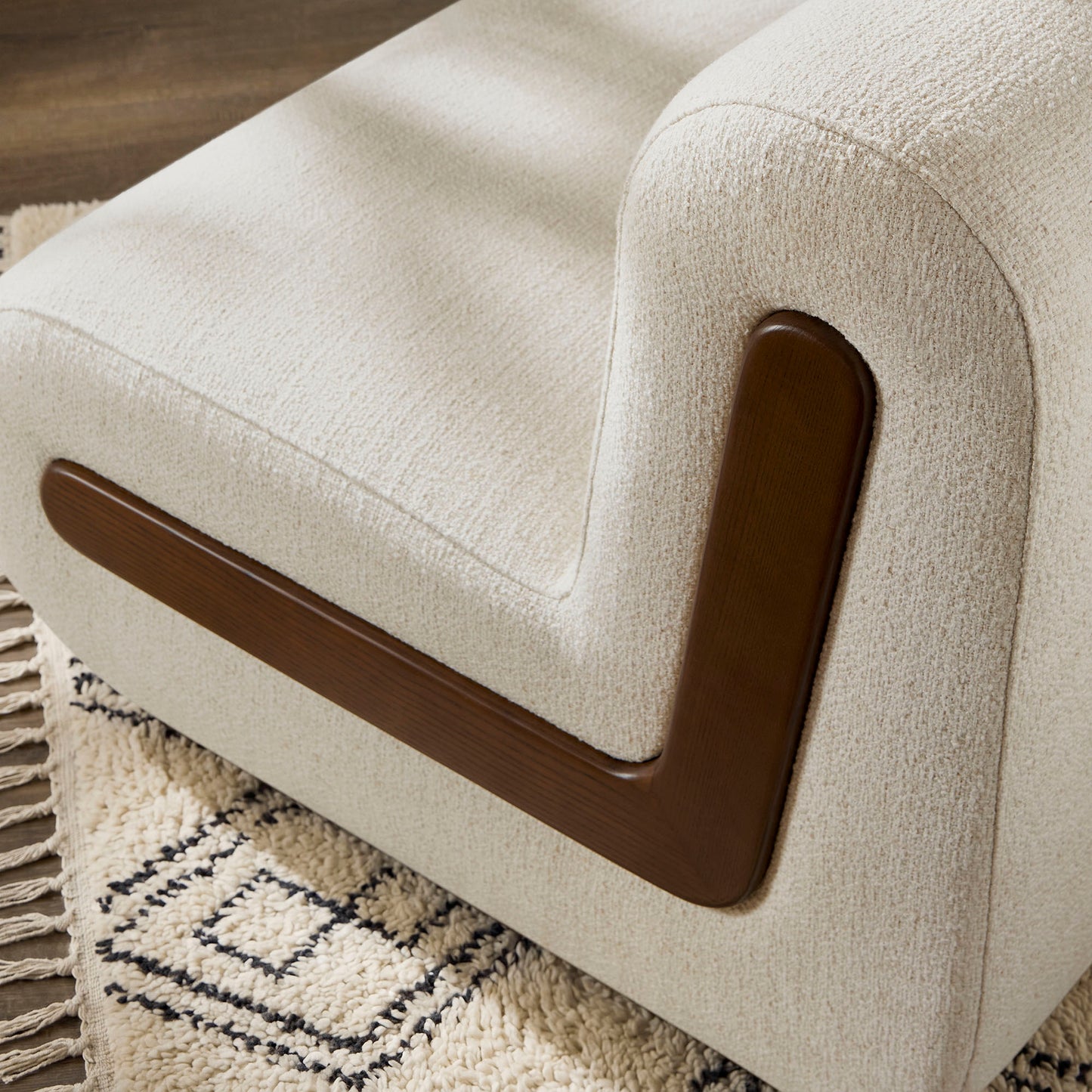 Denby Linen Blend Accent Chair by Modway