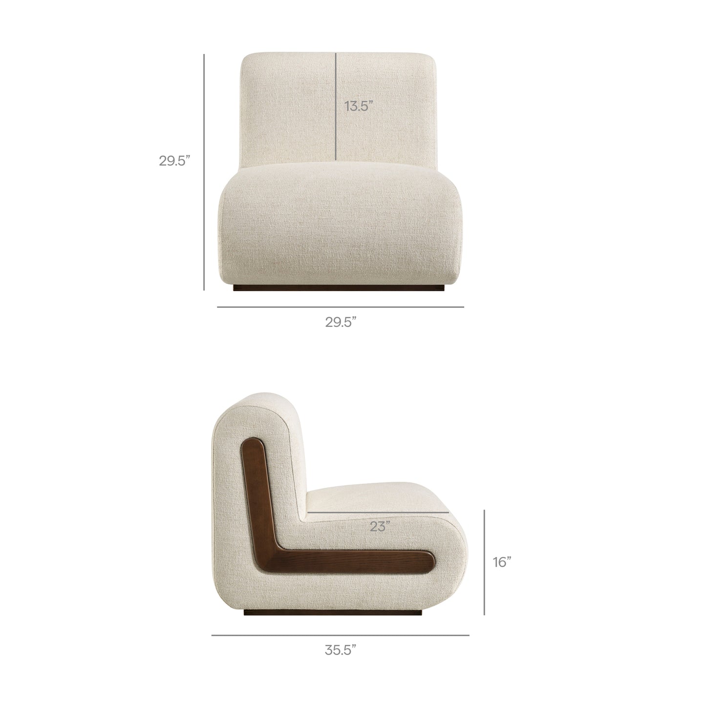 Denby Linen Blend Accent Chair by Modway
