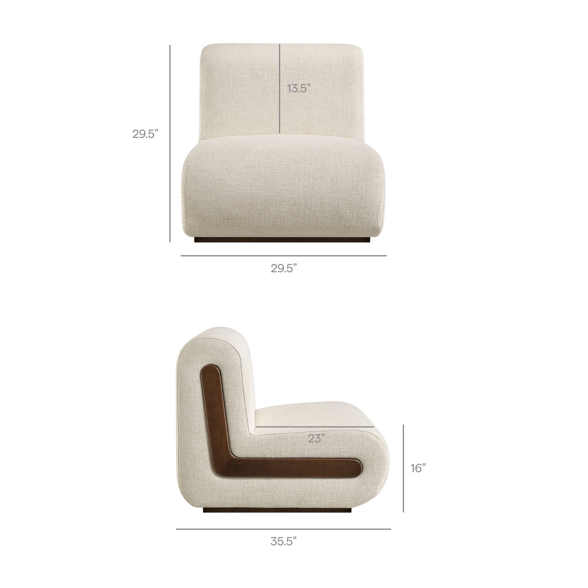 Denby Linen Blend Accent Chair by Modway