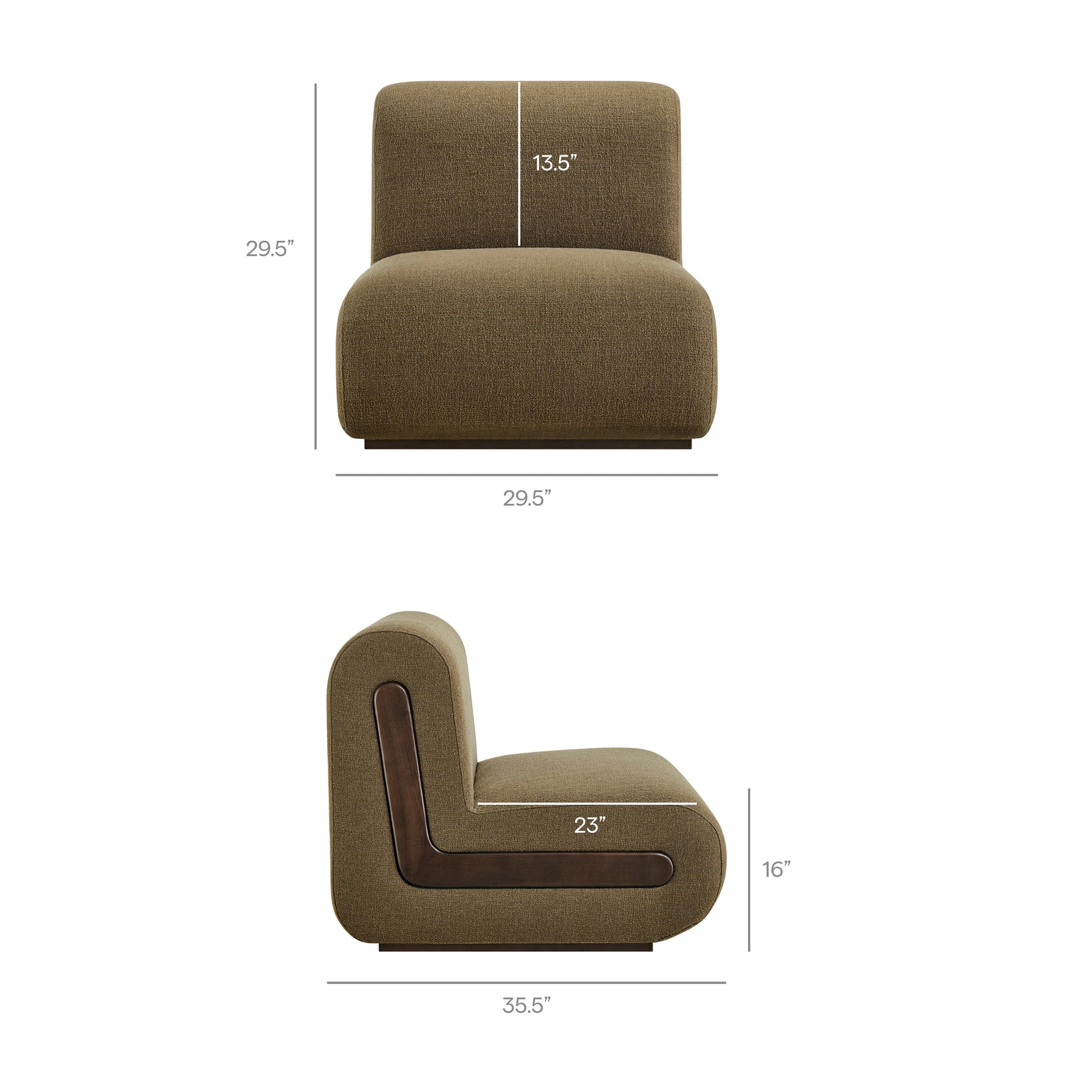 Denby Linen Blend Accent Chair by Modway