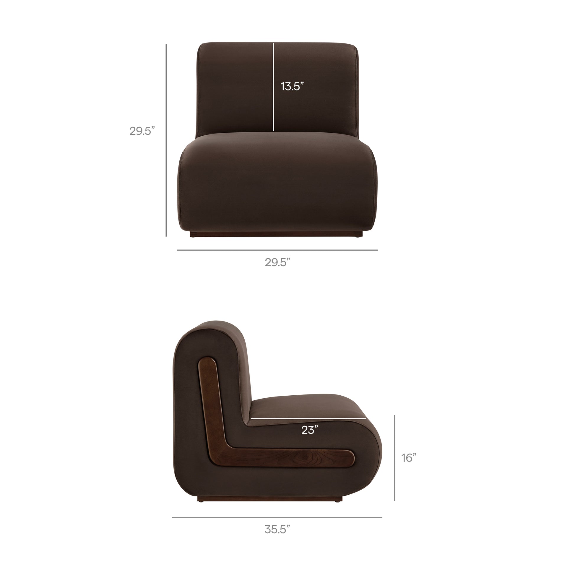 Denby Performance Velvet Accent Chair by Modway