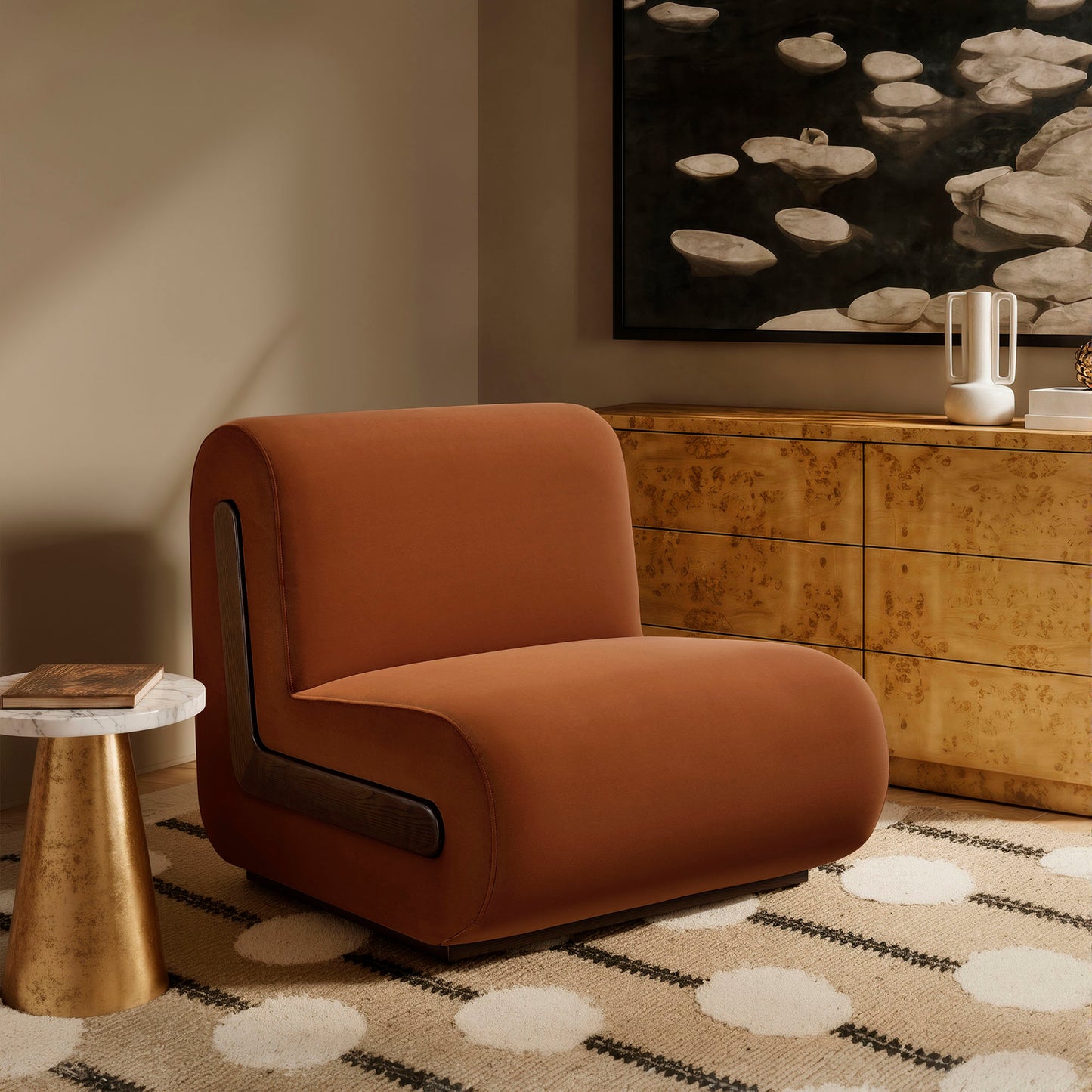 Denby Performance Velvet Accent Chair by Modway