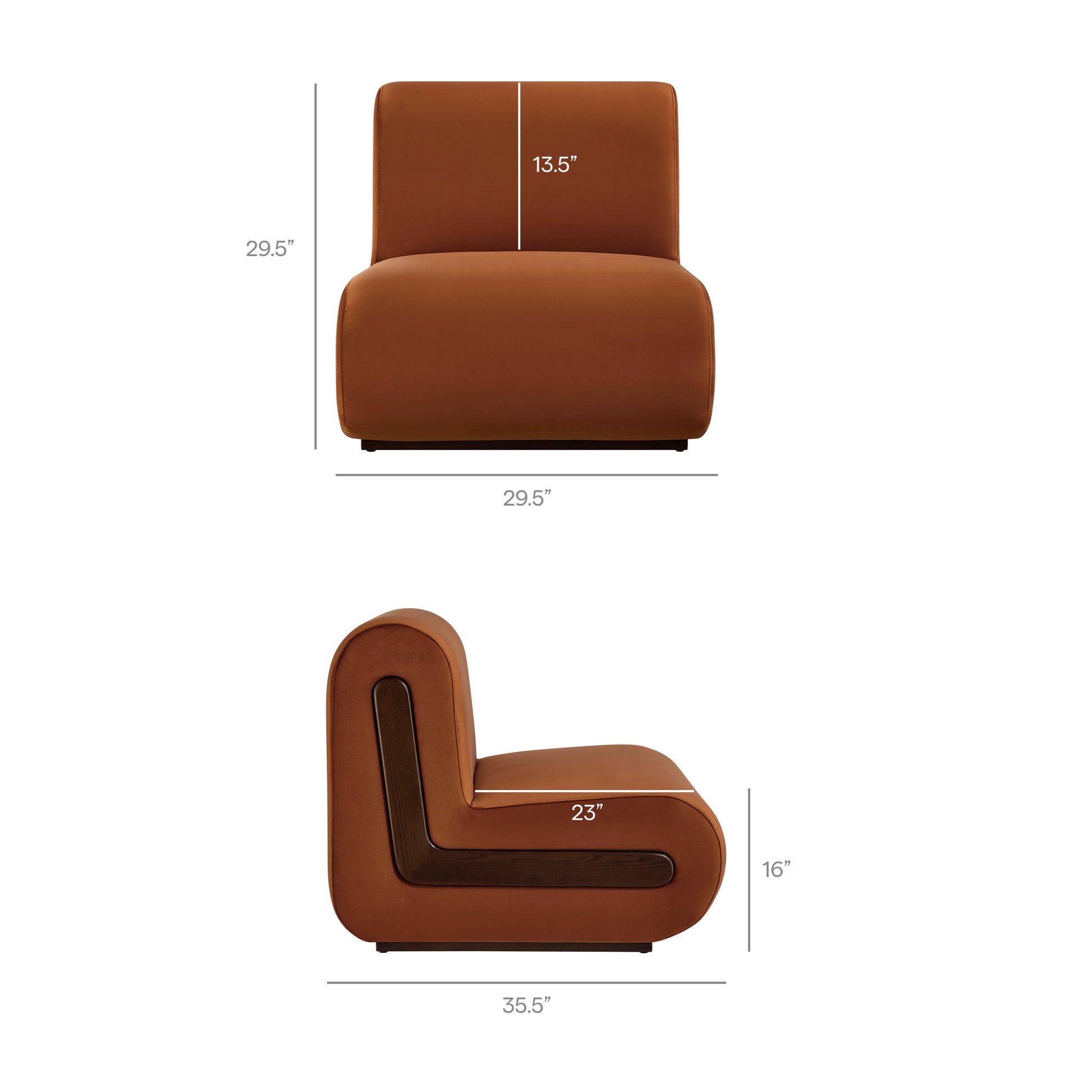 Denby Performance Velvet Accent Chair by Modway