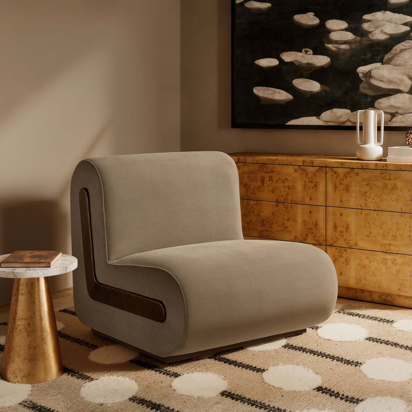 Denby Performance Velvet Accent Chair by Modway