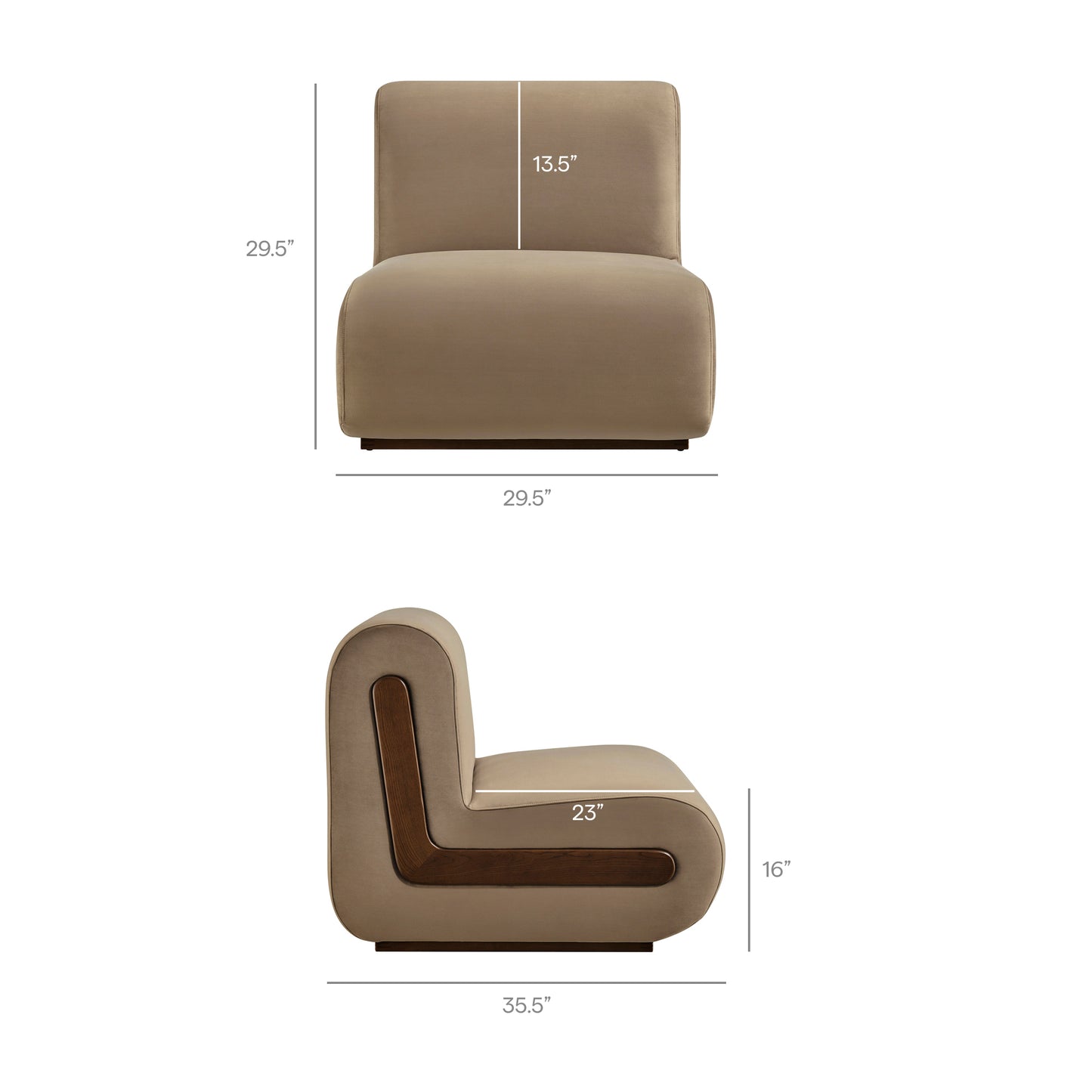 Denby Performance Velvet Accent Chair by Modway