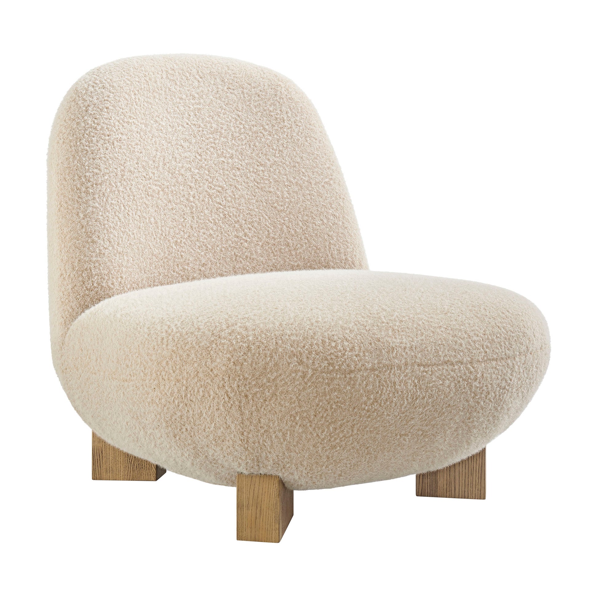 Norwood Faux Mohair Bean Shaped Accent Chair by Modway