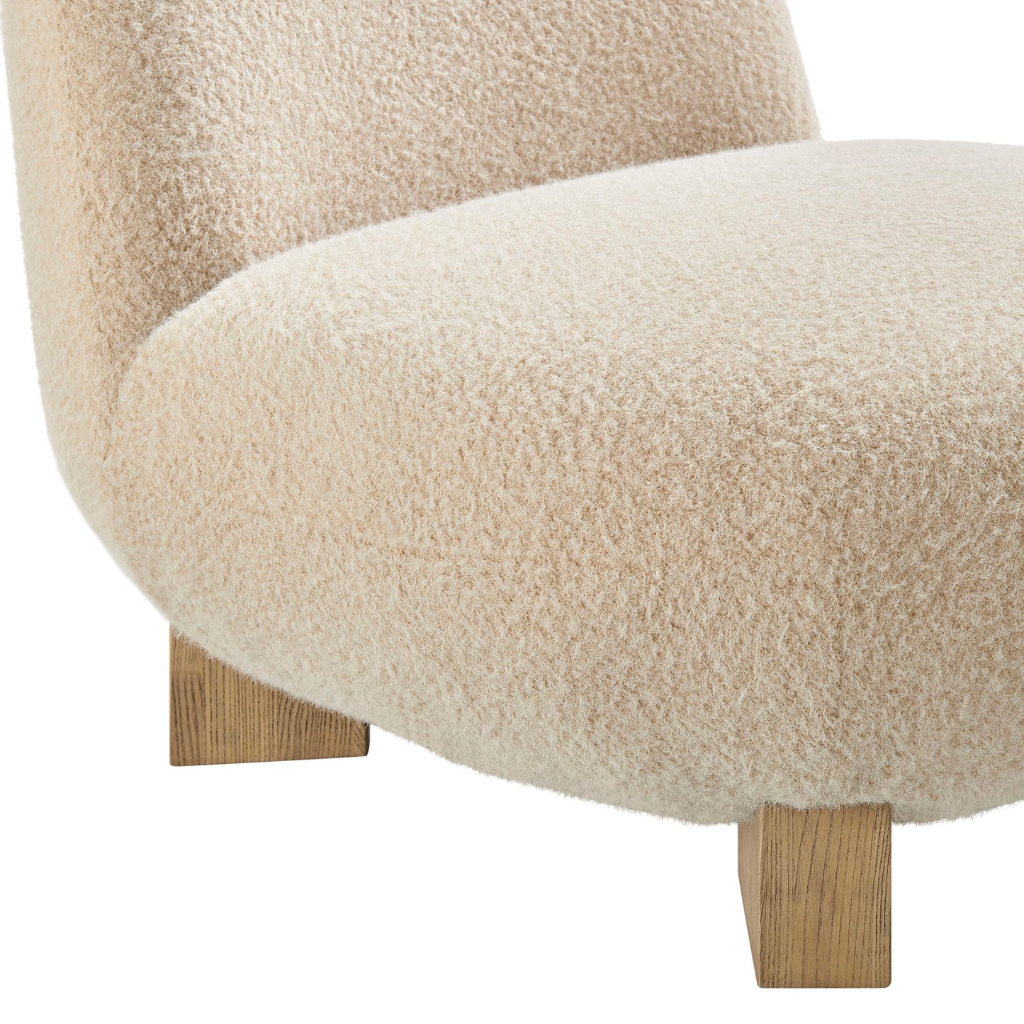 Norwood Faux Mohair Bean Shaped Accent Chair by Modway