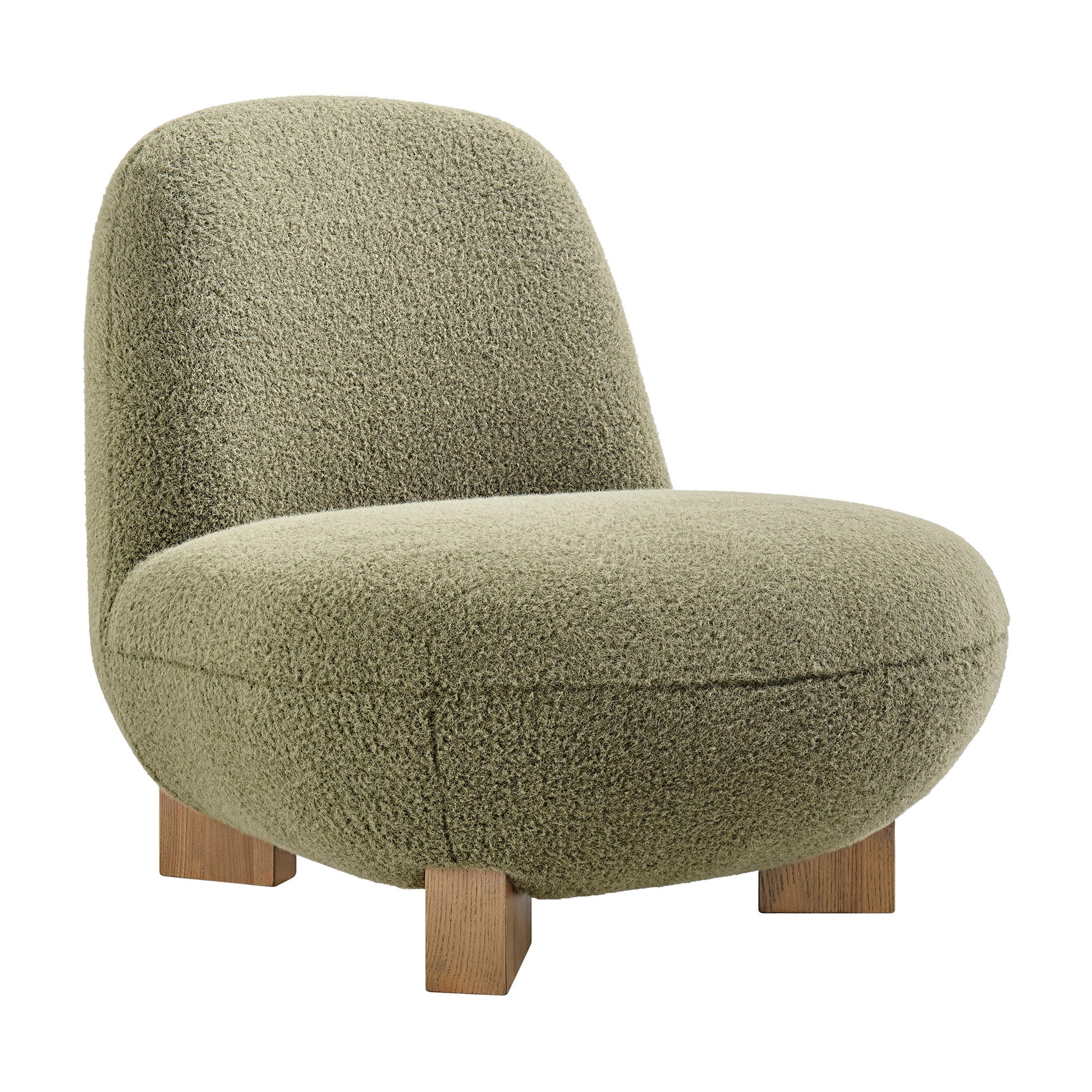 Norwood Faux Mohair Bean Shaped Accent Chair by Modway