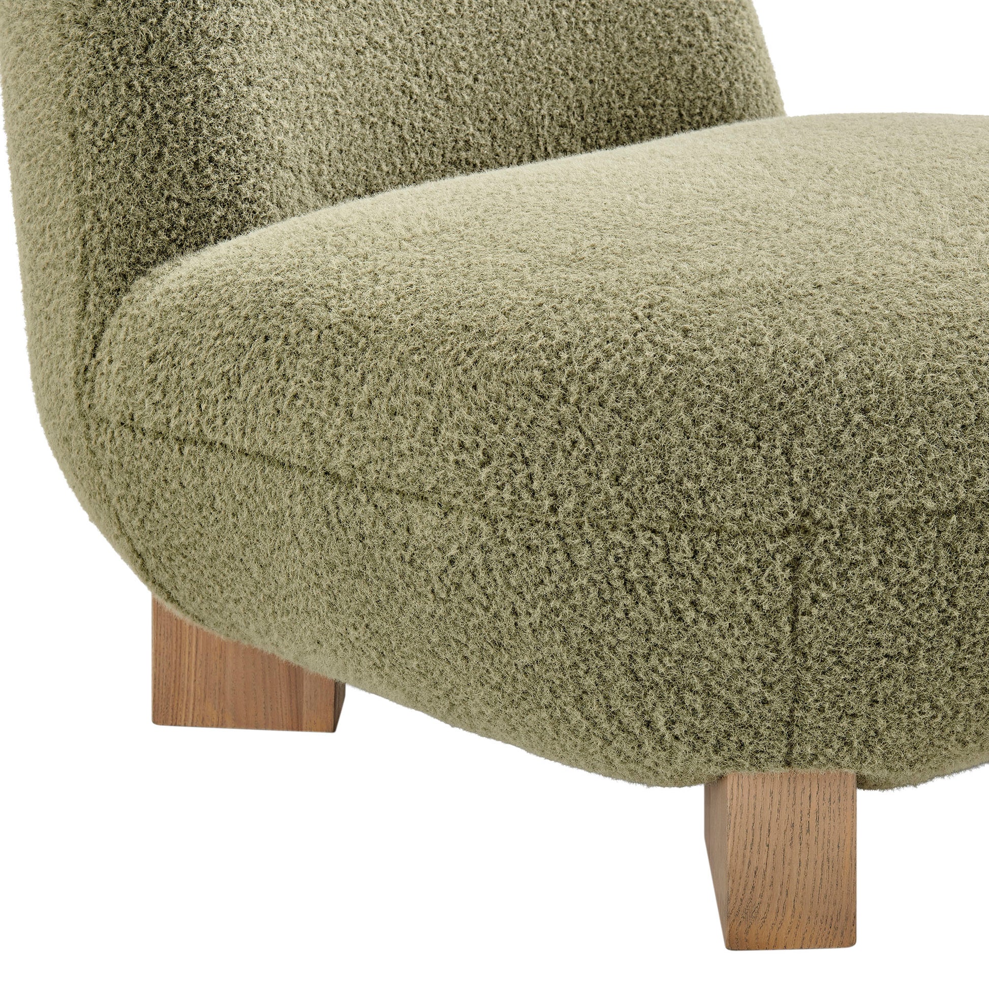 Norwood Faux Mohair Bean Shaped Accent Chair by Modway
