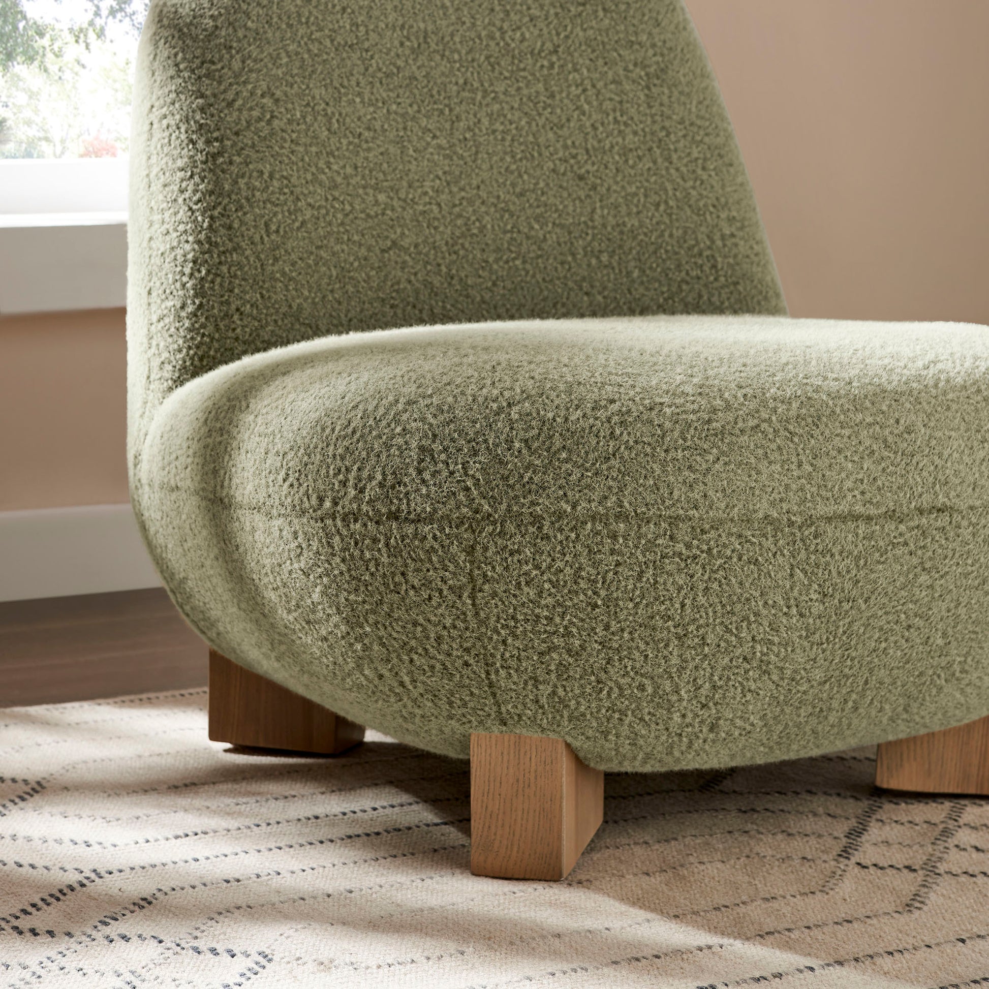 Norwood Faux Mohair Bean Shaped Accent Chair by Modway