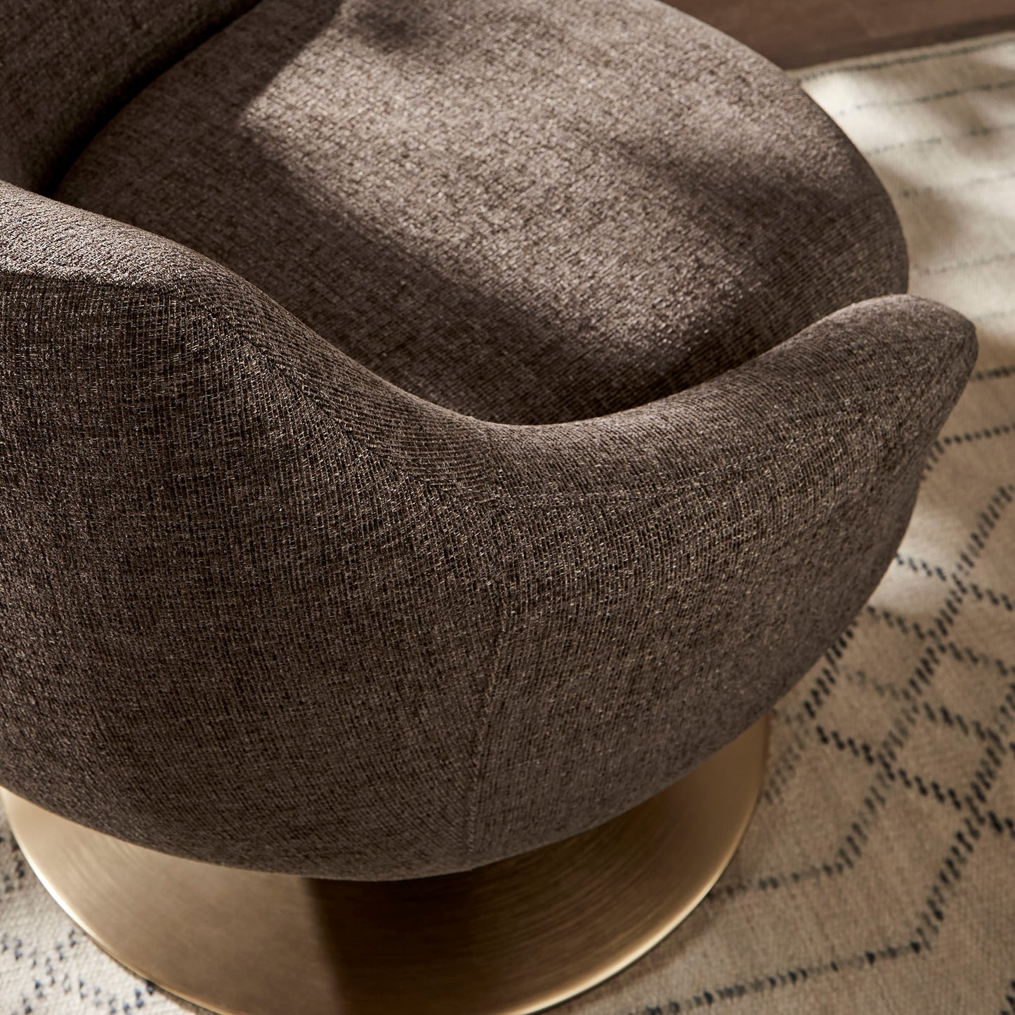 Quimby Melange Chenille Swivel Accent Chair by Modway