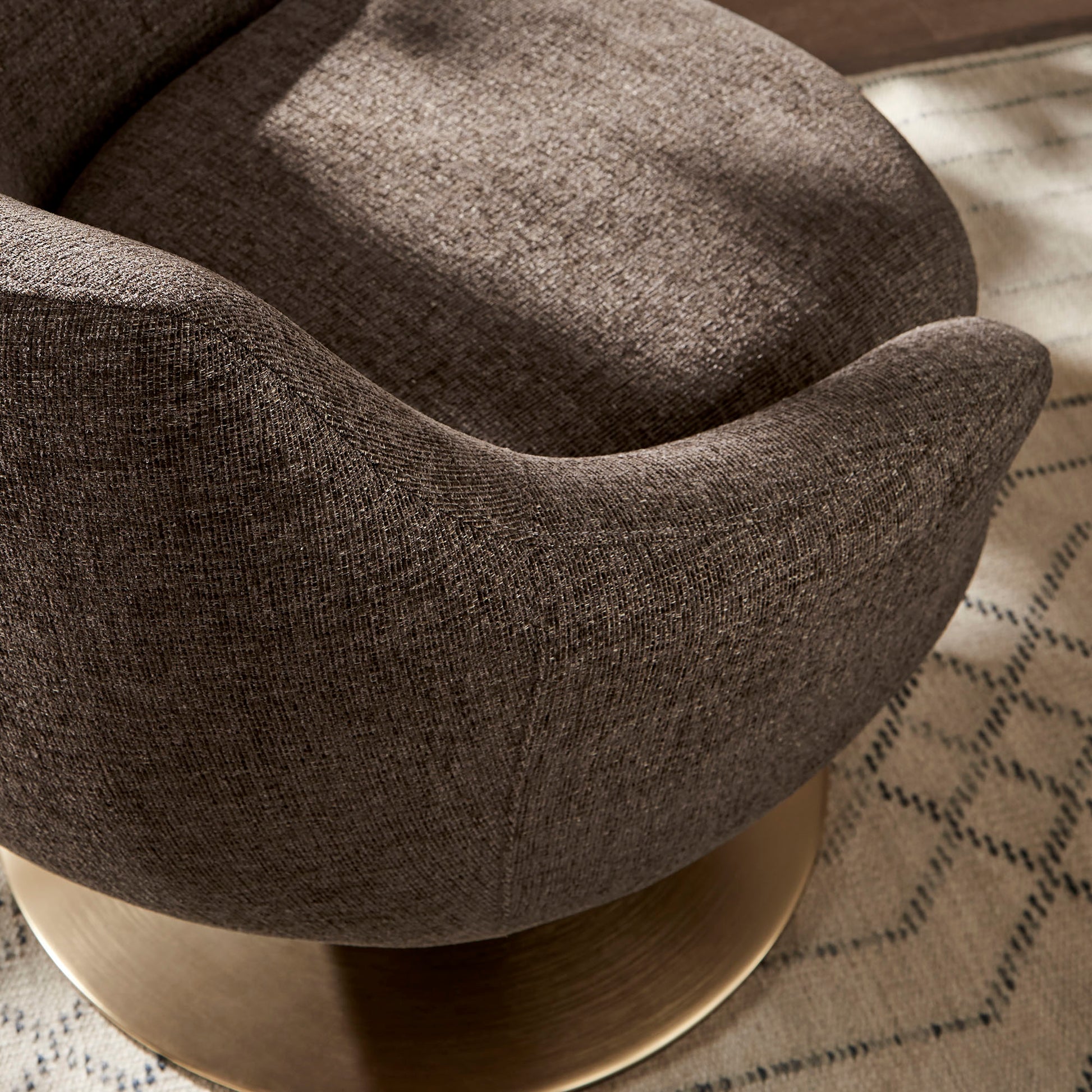 Quimby Melange Chenille Swivel Accent Chair by Modway