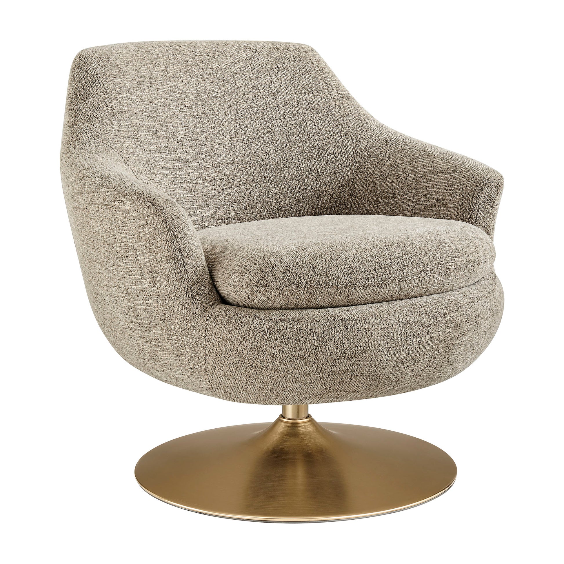 Quimby Melange Chenille Swivel Accent Chair by Modway