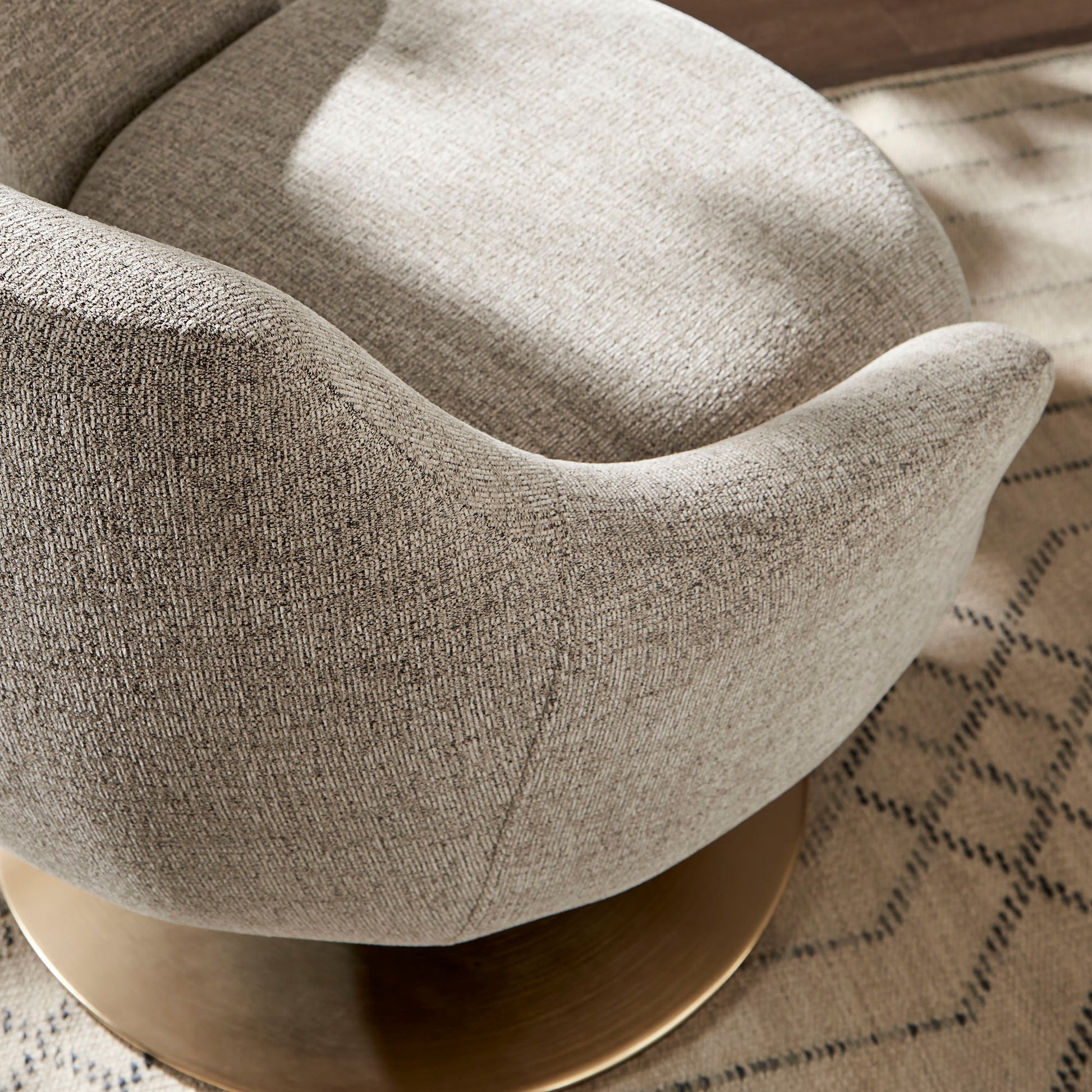 Quimby Melange Chenille Swivel Accent Chair by Modway