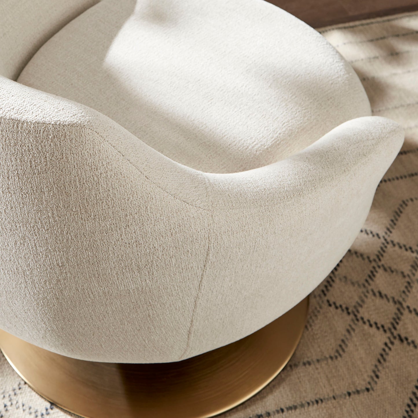 Quimby Melange Chenille Swivel Accent Chair by Modway