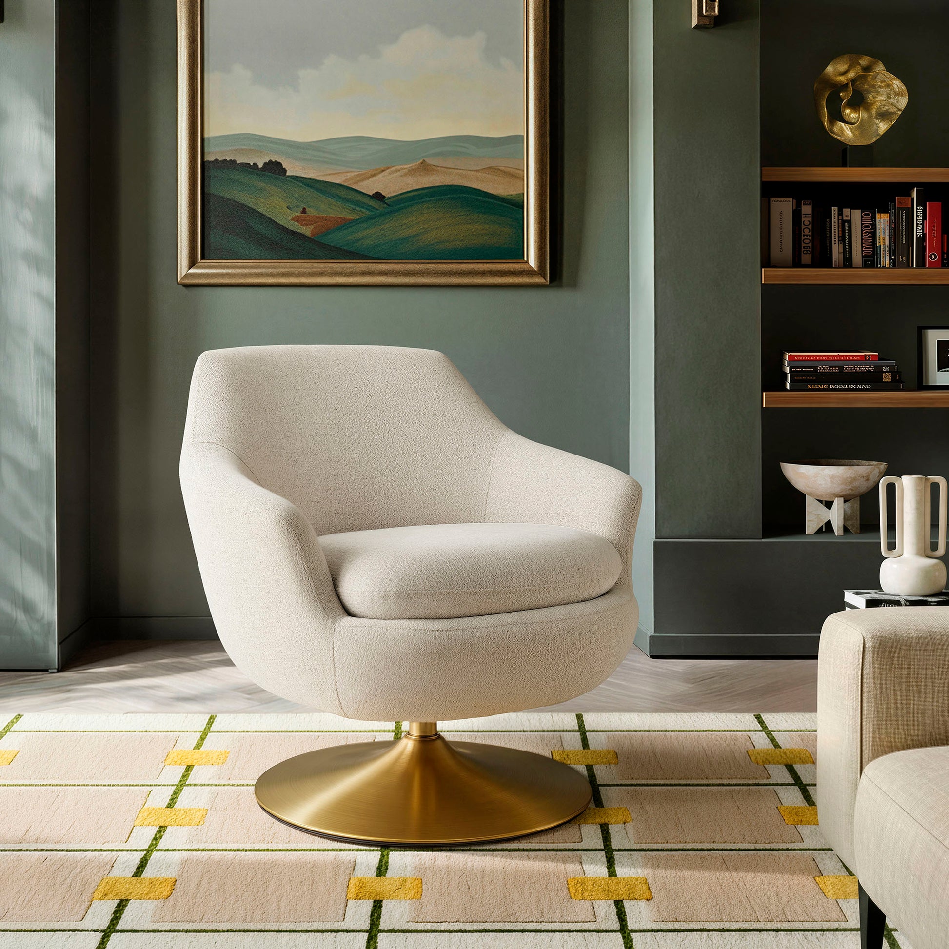 Quimby Melange Chenille Swivel Accent Chair by Modway