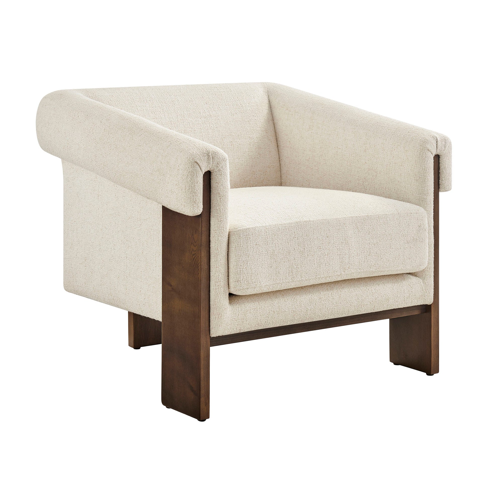 Halbrook Linen Blend Tripod Accent Chair by Modway