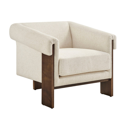 Halbrook Linen Blend Tripod Accent Chair by Modway