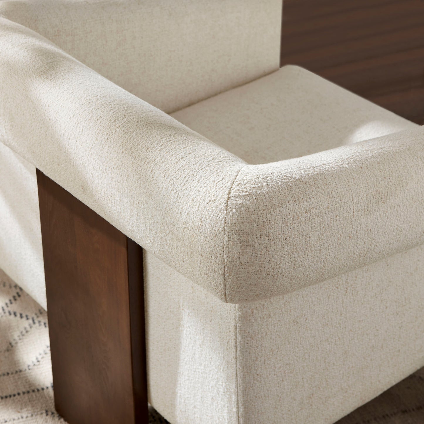 Halbrook Linen Blend Tripod Accent Chair by Modway
