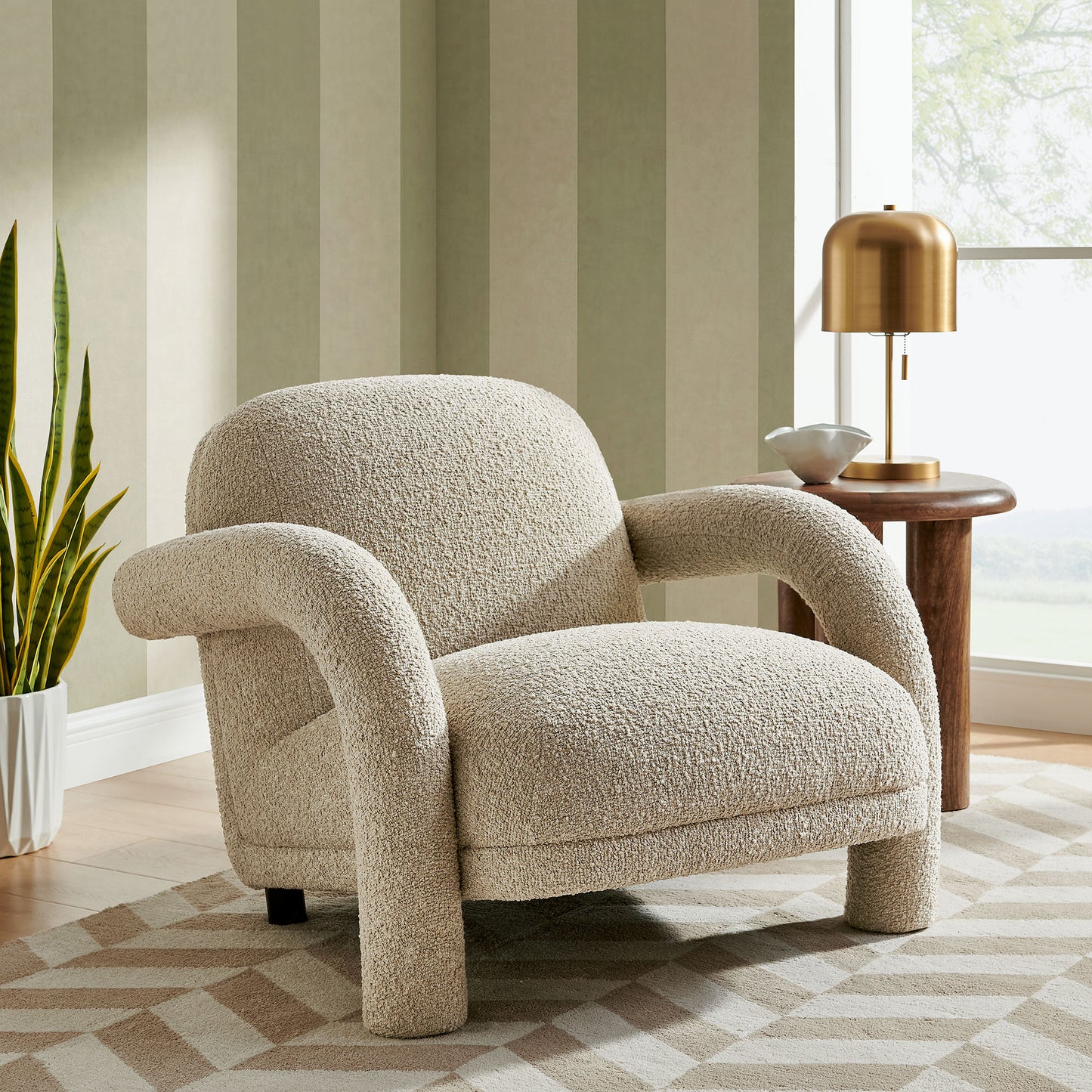 Ferris Textured Woven Fabric Lounge Chair by Modway