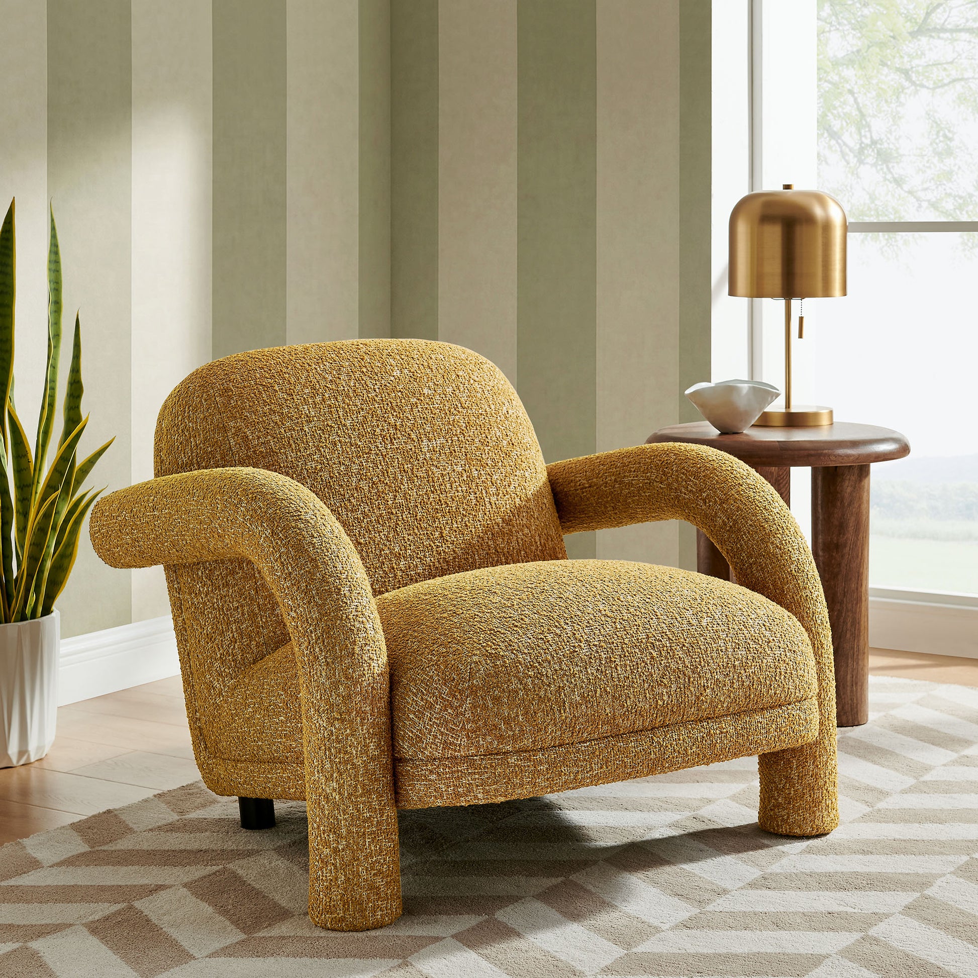 Ferris Textured Woven Fabric Lounge Chair by Modway