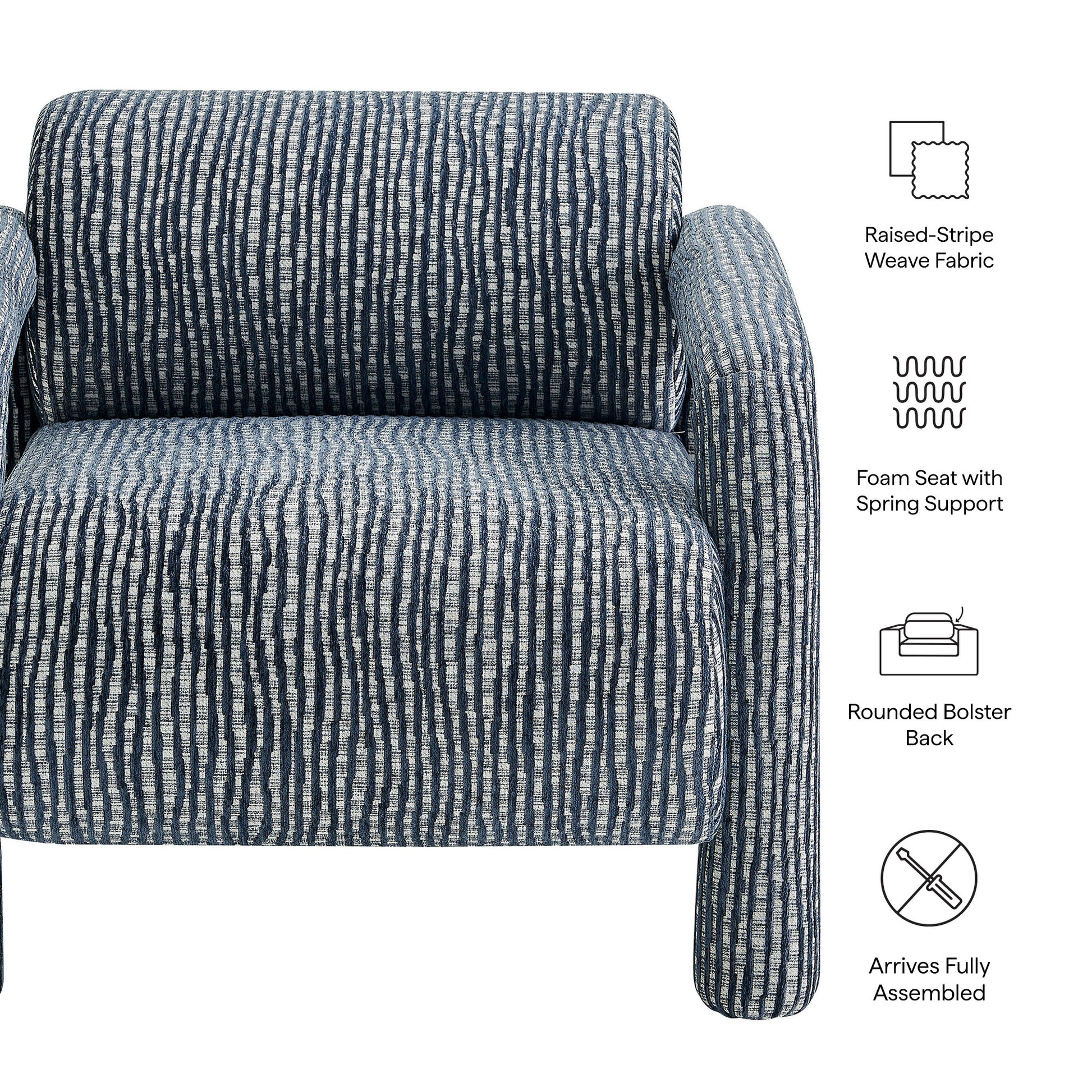 Quill Patterned Woven Fabric Accent Chair by Modway